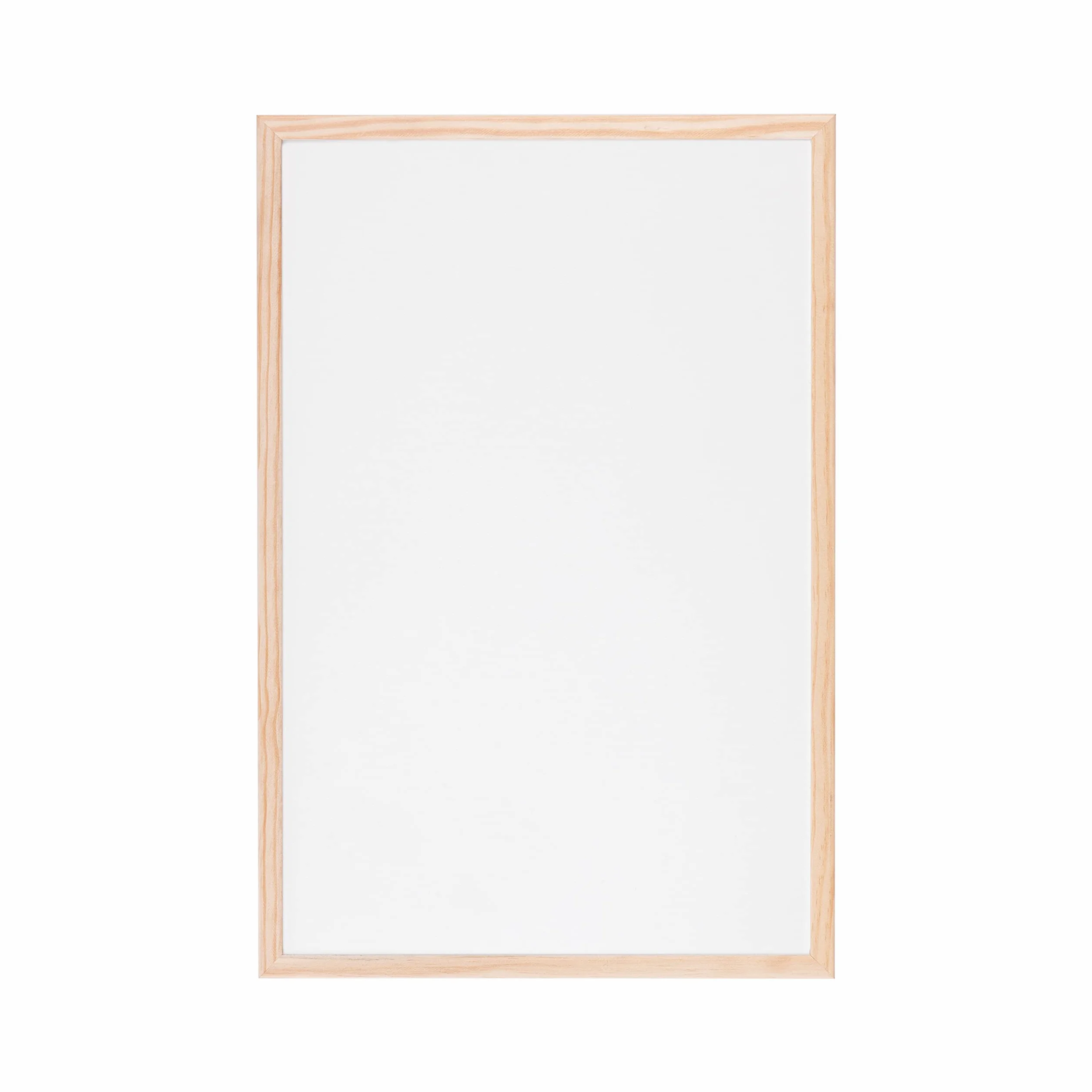 Bi-Office Pizarra blanca magnética marco madera pino 60 x 40 cm