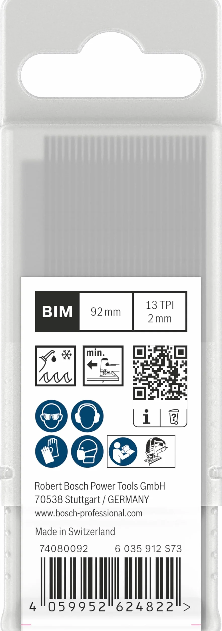 Bosch 25 hojas de sierra de calar PRO Metal thick T121BFC (para chapas de acero, chapa de acero, longitud 92 mm, sierra de calar profesional)