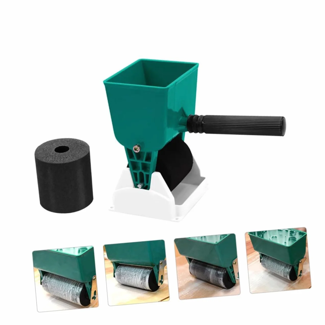 OSALADI Aplicador manual de pegamento para madera, rodillo de pegamento para madera, práctico rodillo de pegamento manual, ajustable, recubierto manual, distribuidor de pegamento pequeño