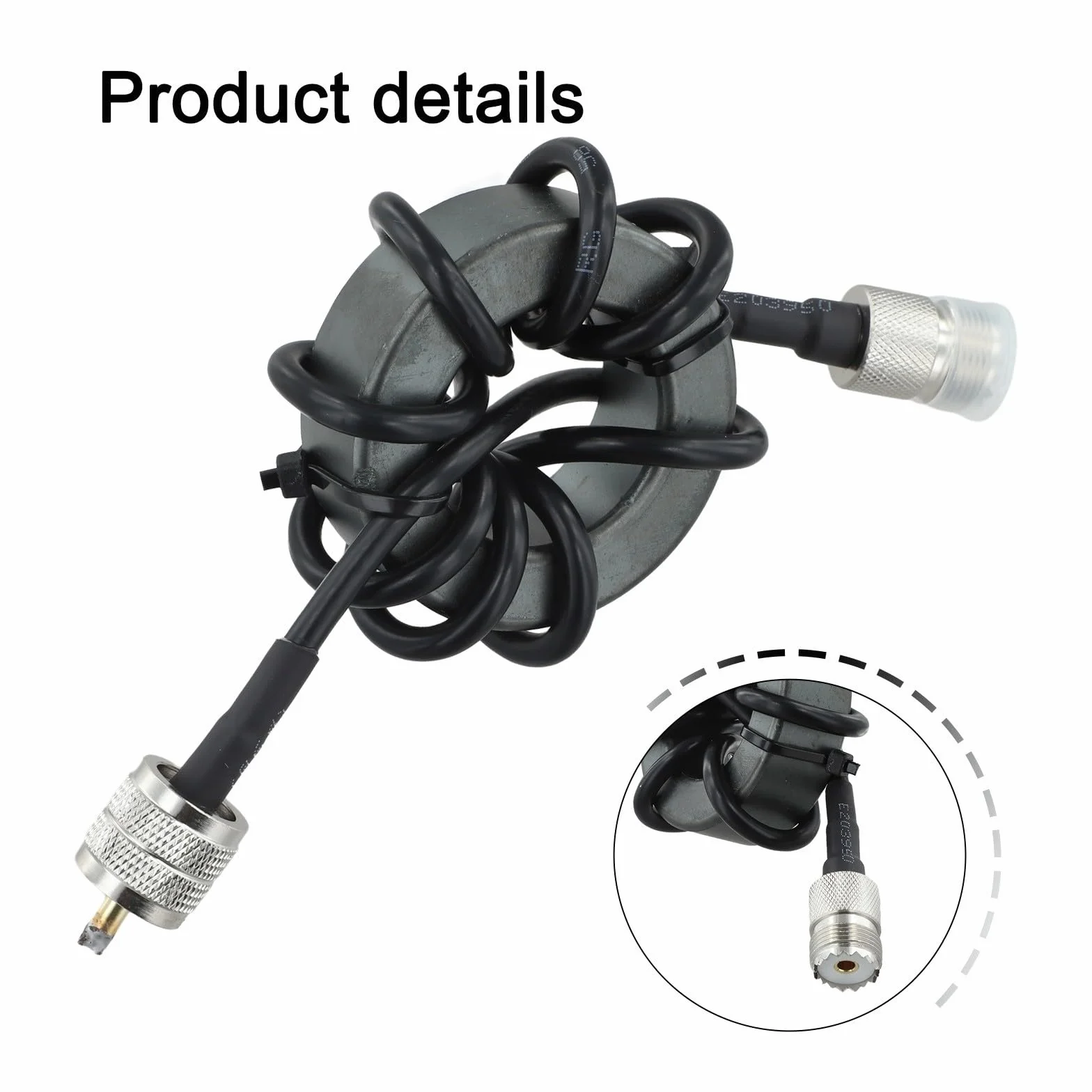 Balun de corriente 1:1 1.8-30MHz EM-43 para radio HF, interfaz M macho-hembra