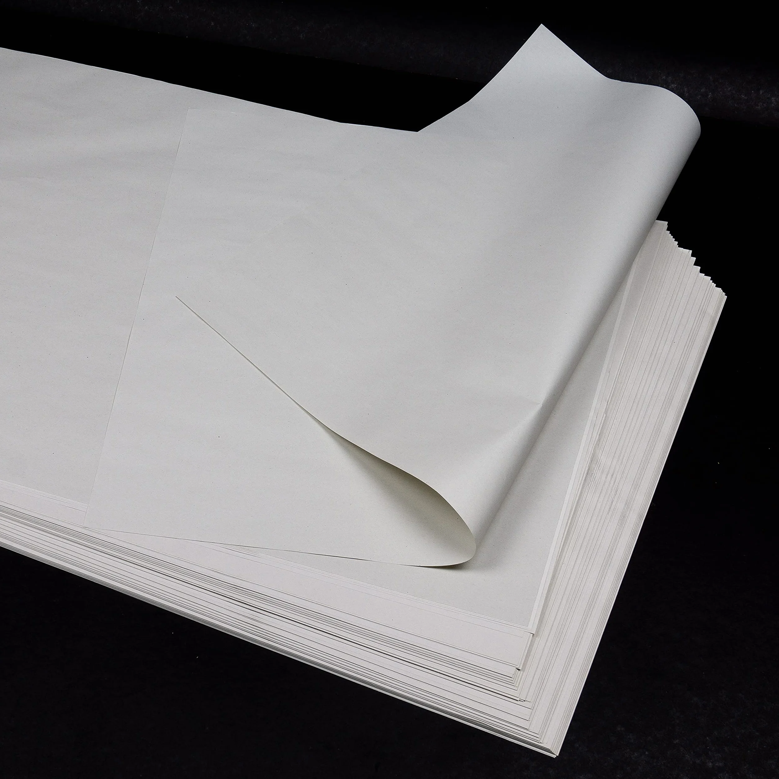 Papel fino blanco 100% reciclado 40x60 cm 40 g/m² 100 hojas para envolver regalos