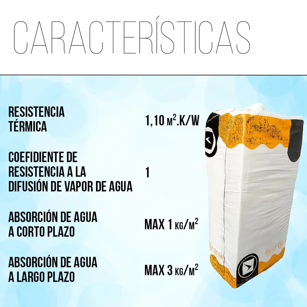 Lana de Roca Aislante Térmico y Acústico – 10 Planchas 120x60x4 cm (7,2 m²) | Alta Densidad | Resistente al Fuego | Aislamiento para Paredes, Techos, Suelos y Fachadas