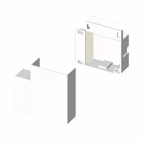 Unex 78245-2 - Angulo plano pvc p/78045/95/145 u24x blanco nieve