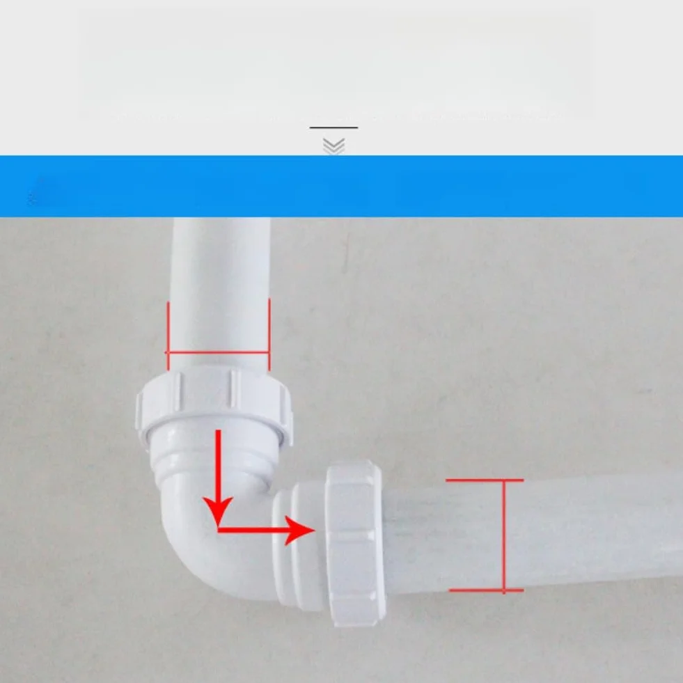 Codo de PVC 40 mm 90 grados accesorio tubería desagüe bañera cocina ducha conector fontanería blanco