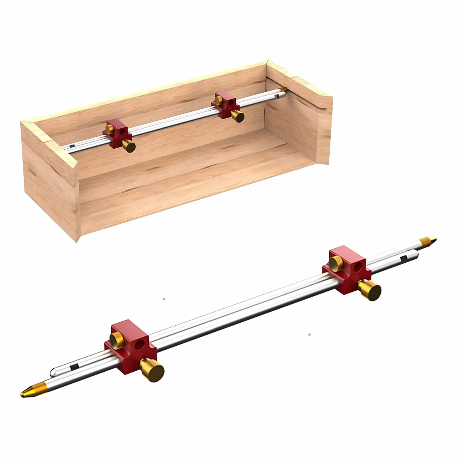 Calibre de barra modular 3 en 1, herramienta de brújula de posicionamiento de sujeción de barra, regla de dibujo circular de escritura para carpintería, herramienta de dibujo circular para medidas de