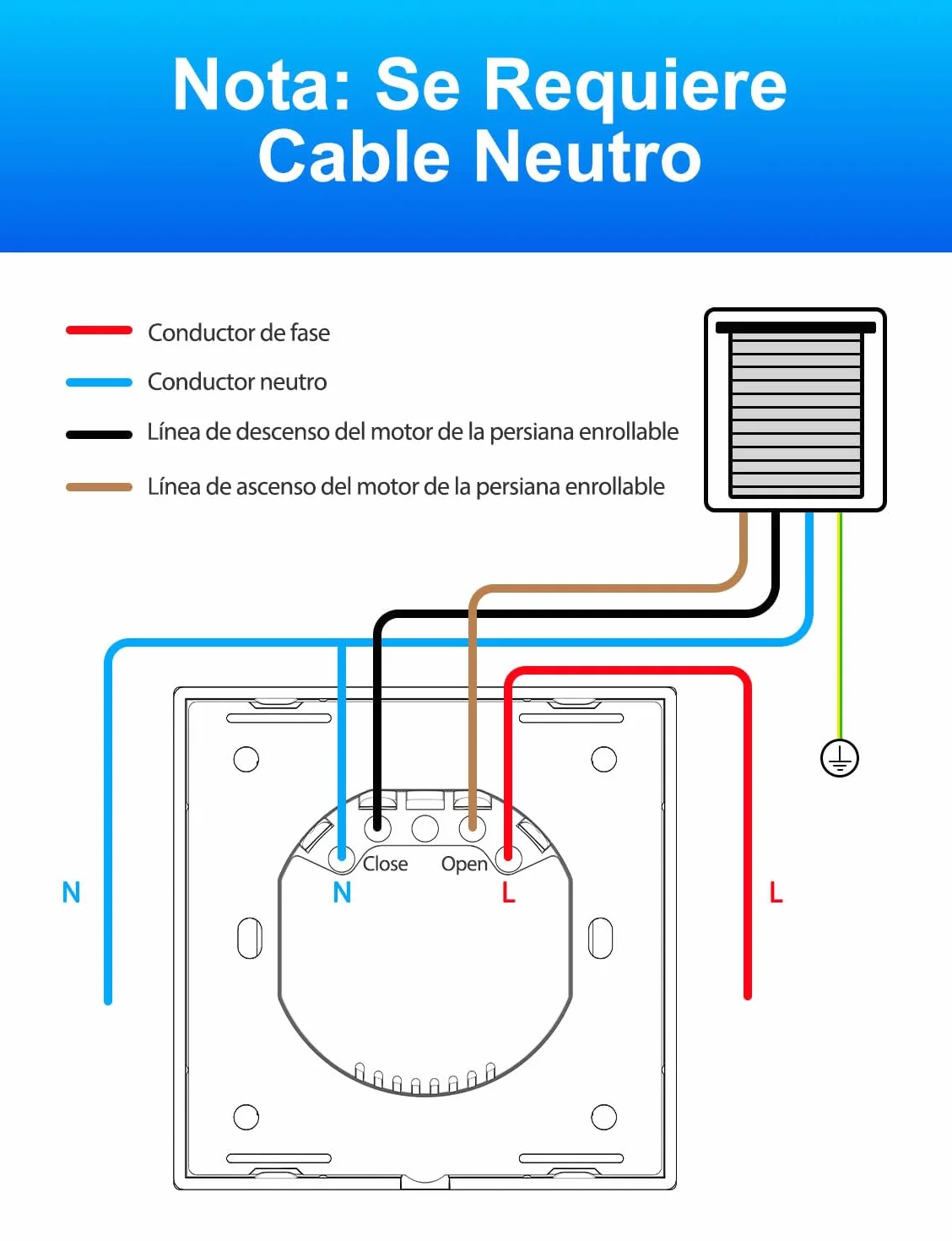 【LED Controlable】Alexa Interruptor Persiana, Maxcio Interruptor Wifi Compatible con Alexa y Google Home, Control de APP y Función de Temporizador, para Motor Persiana, Motor Tubular-4 Packs