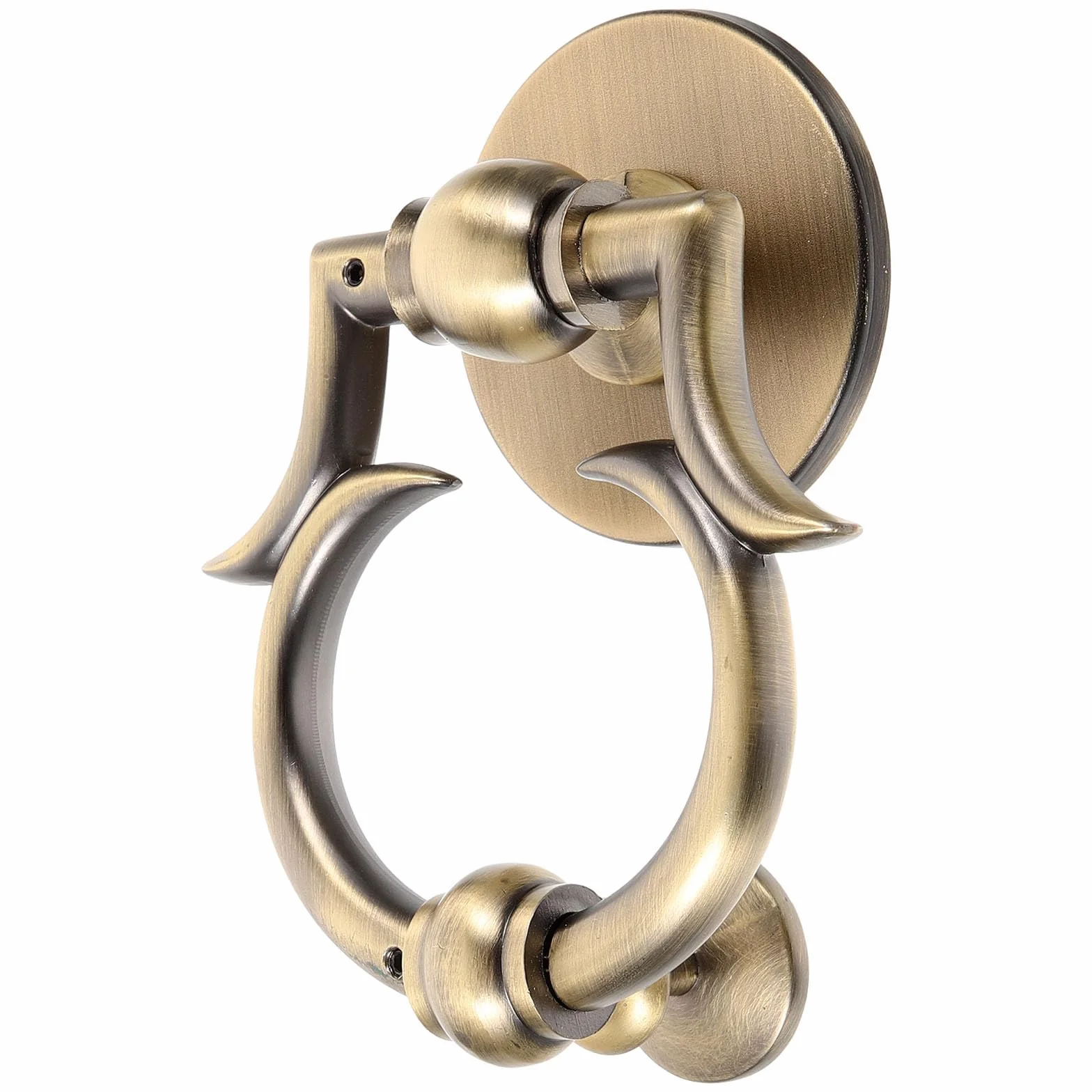 Llamador de Puerta de Aleación de Zinc Diseño Europeo Redondo Envejecido Aldaba de Seguridad para Puerta Principal Accesorio Decorativo para Hogar Herraje Resistente y