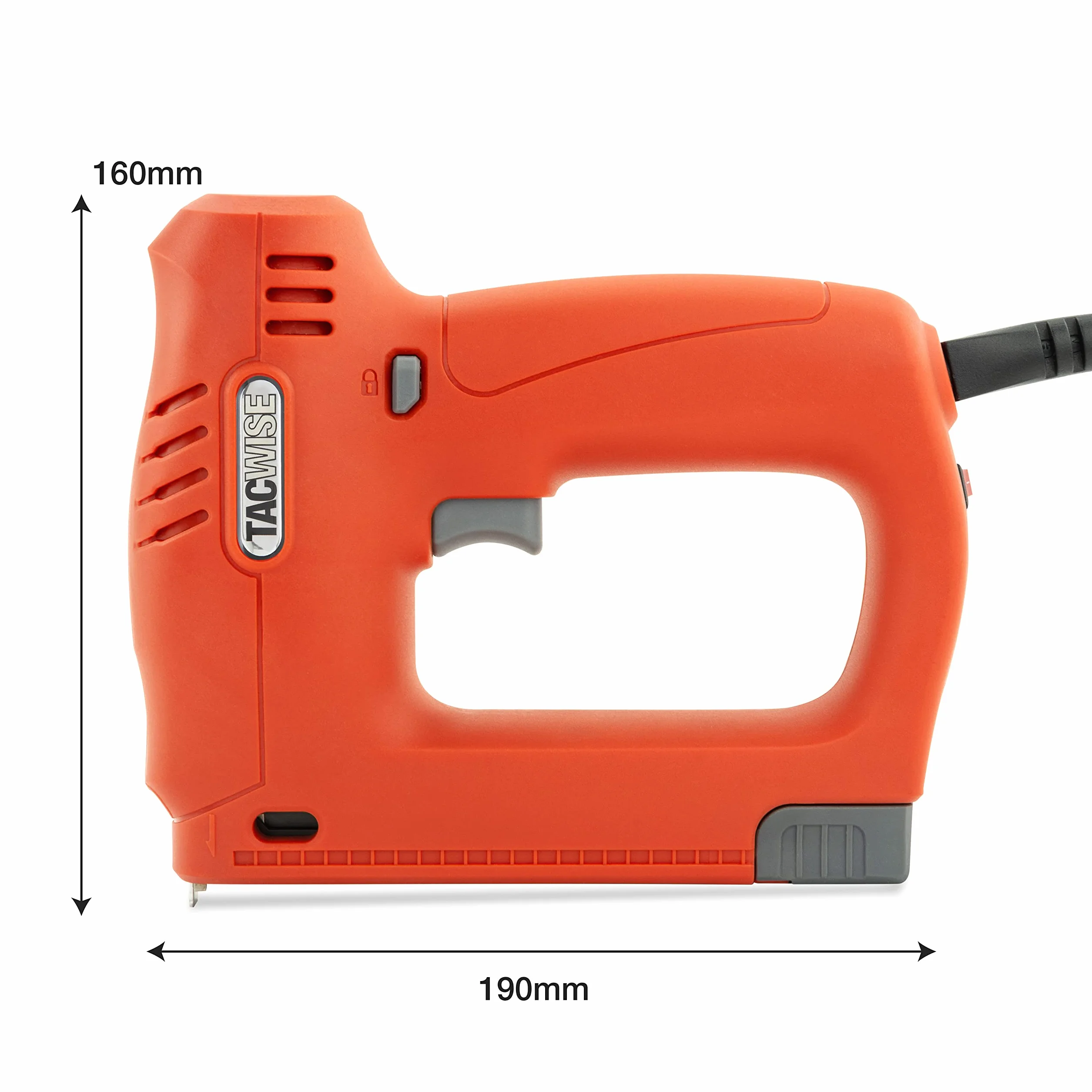 Tacwise 1703 140EL Pro Grapadora Clavadora Brad Eléctrica, 7000 Fijaciones | Incluye 5000 Grapas 140 / 8 mm y 2000 Clavos 18G / 14 mm, Utiliza Grapas Tipo 140 y Clavos Tipo 18G
