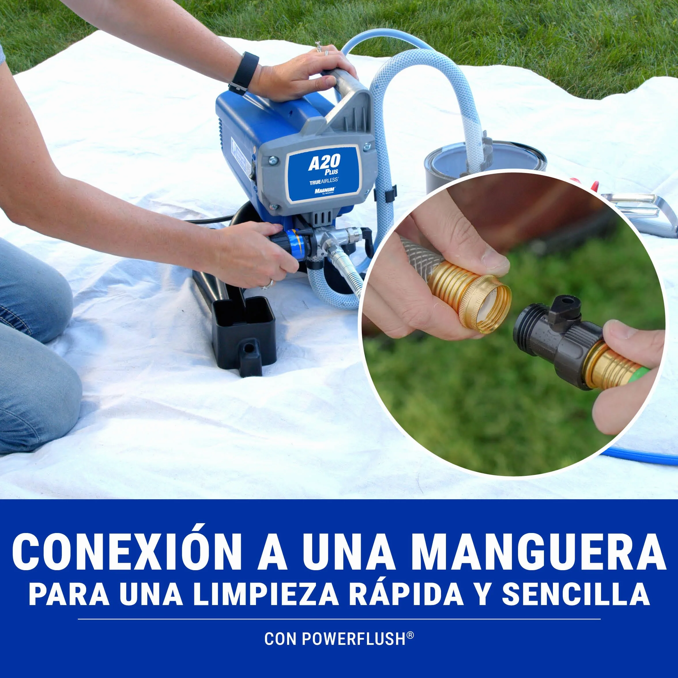 Magnum by Graco 17C243 Pulverizador de Pintura airless A20 Plus, Uso doméstico (caudal de 0,9 l/min, máx. presión 207 Bar)
