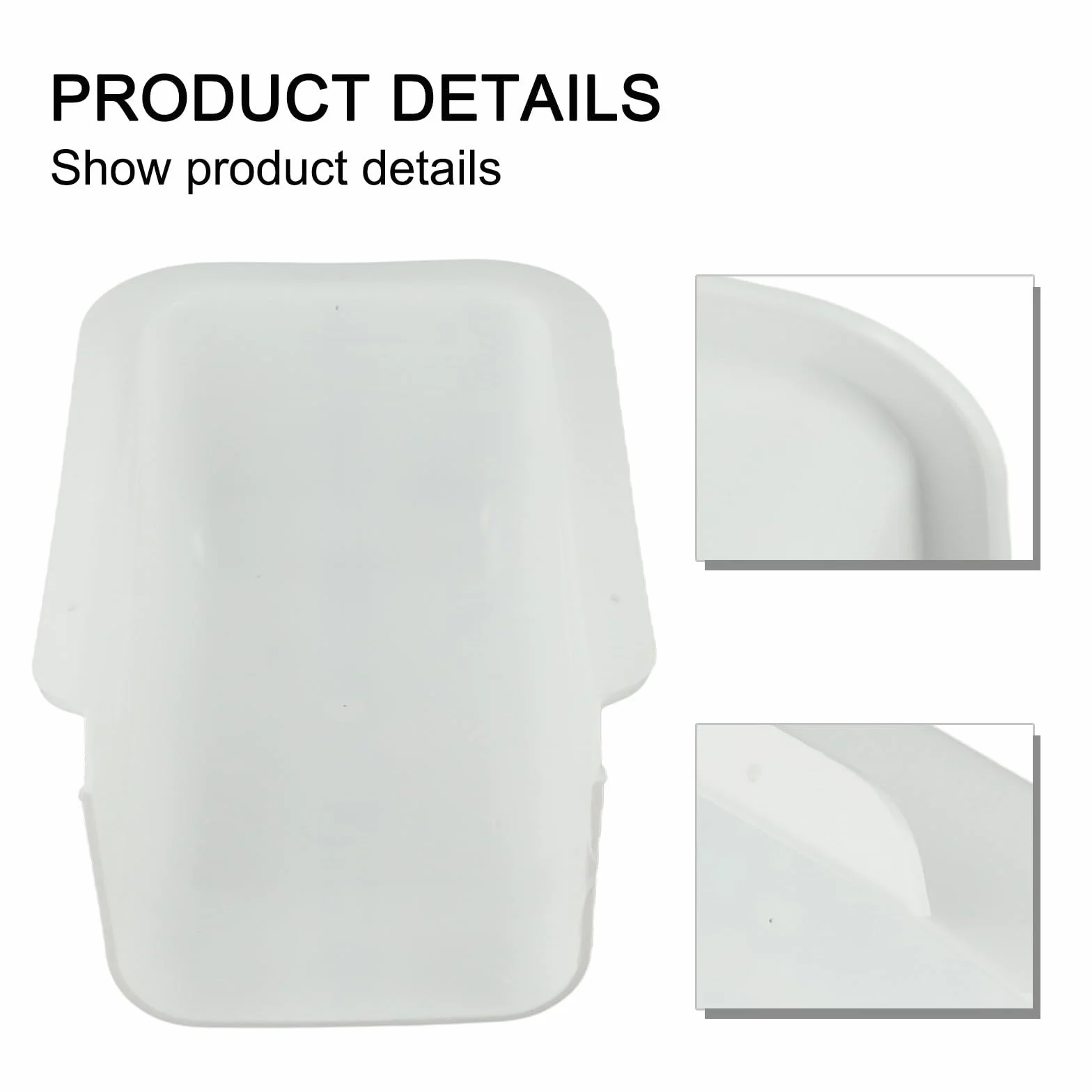 Carcasa decorativa PVC blanco para aire acondicionado central 100x65 mm 3 unidades