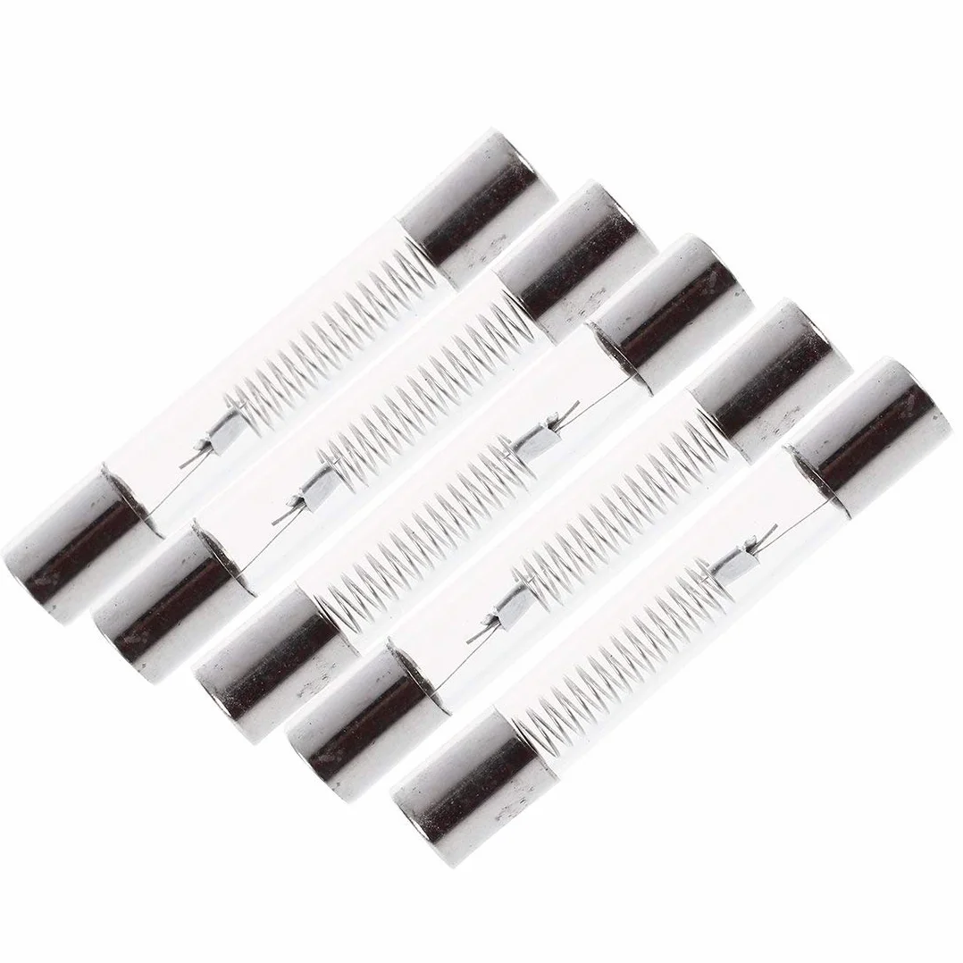 700 mA 5 KV 6 x 40 mm Fusibles de protección de horno de microondas de alto voltaje Fusible rápido 0.7 amp 5.000 voltios Fusible de tubo de vidrio (paquete de 5 piezas)
