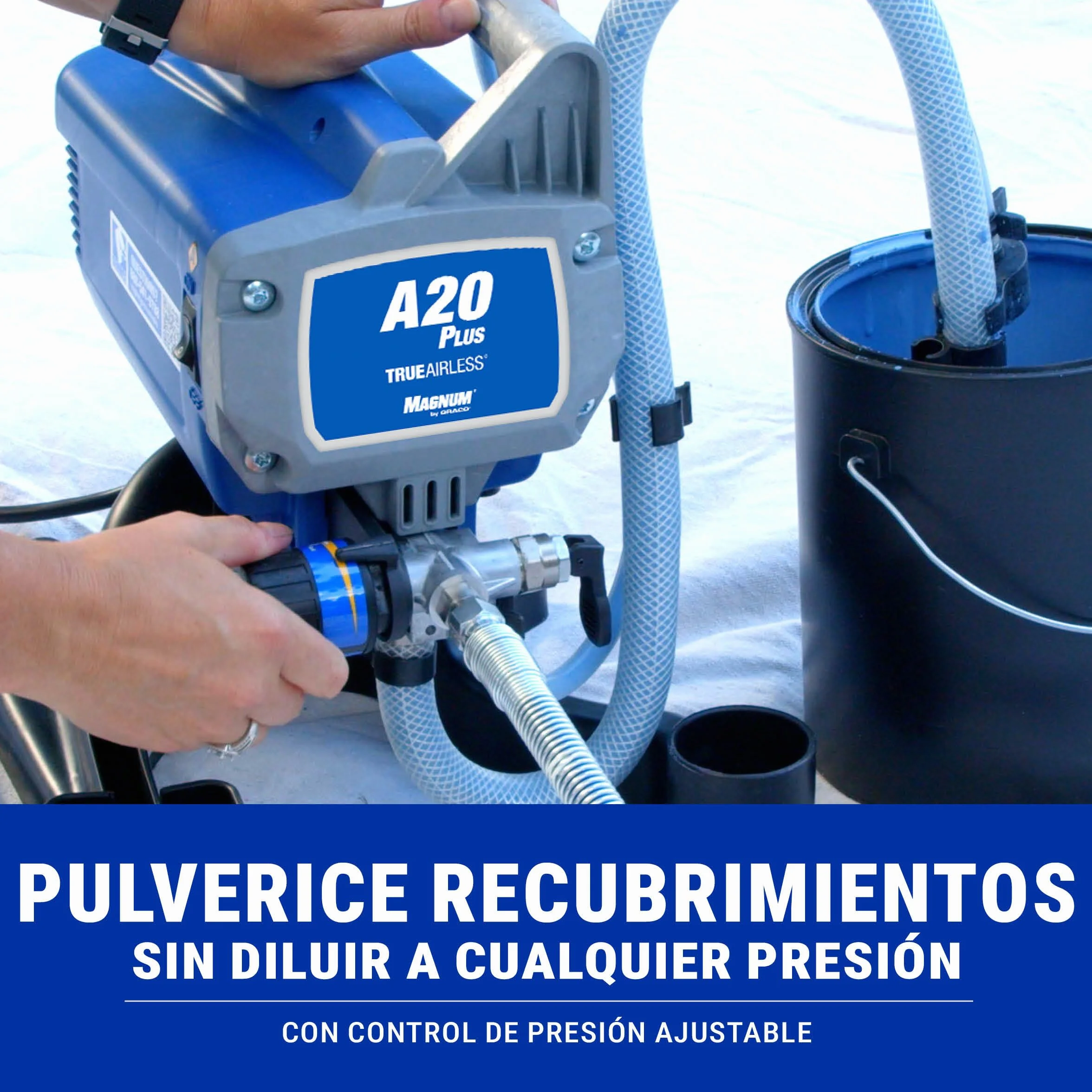 Magnum by Graco 17C243 Pulverizador de Pintura airless A20 Plus, Uso doméstico (caudal de 0,9 l/min, máx. presión 207 Bar)