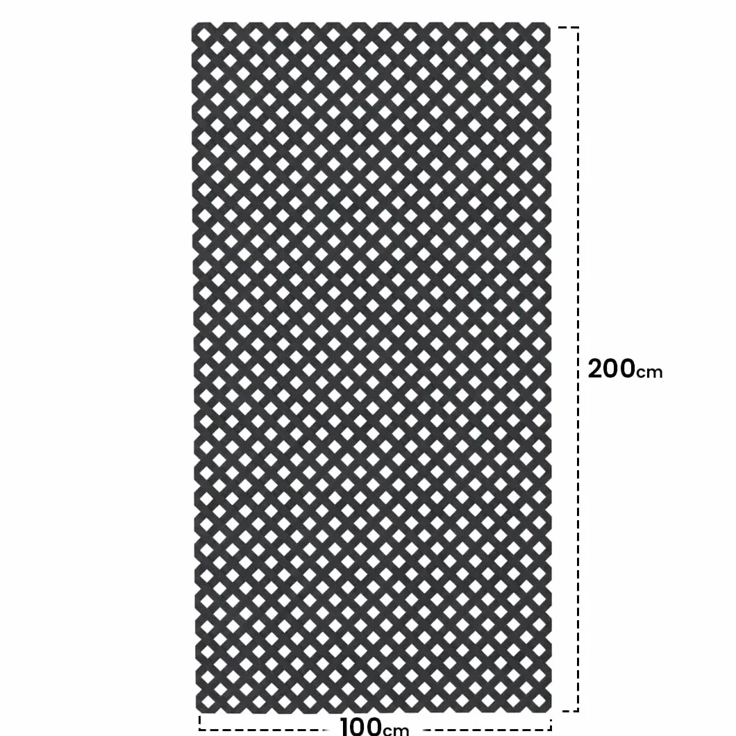 Nortene Celosia PVC 18mm 0.8x1.2m Antracita Decoración Exterior