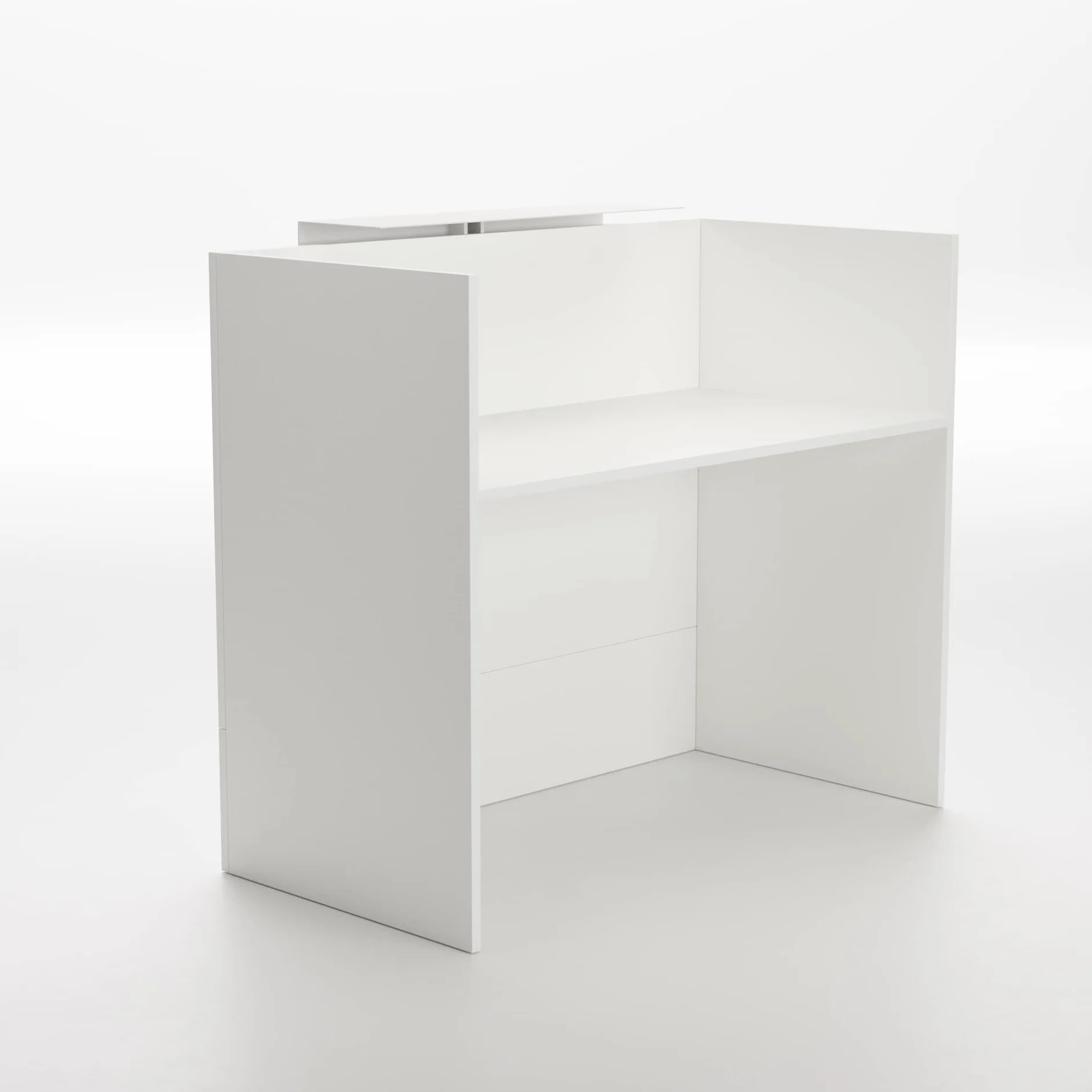 Mesa Mostrador Recepción Blanco 1400mm OFITURIA Mueble Escritorio Oficina Tienda