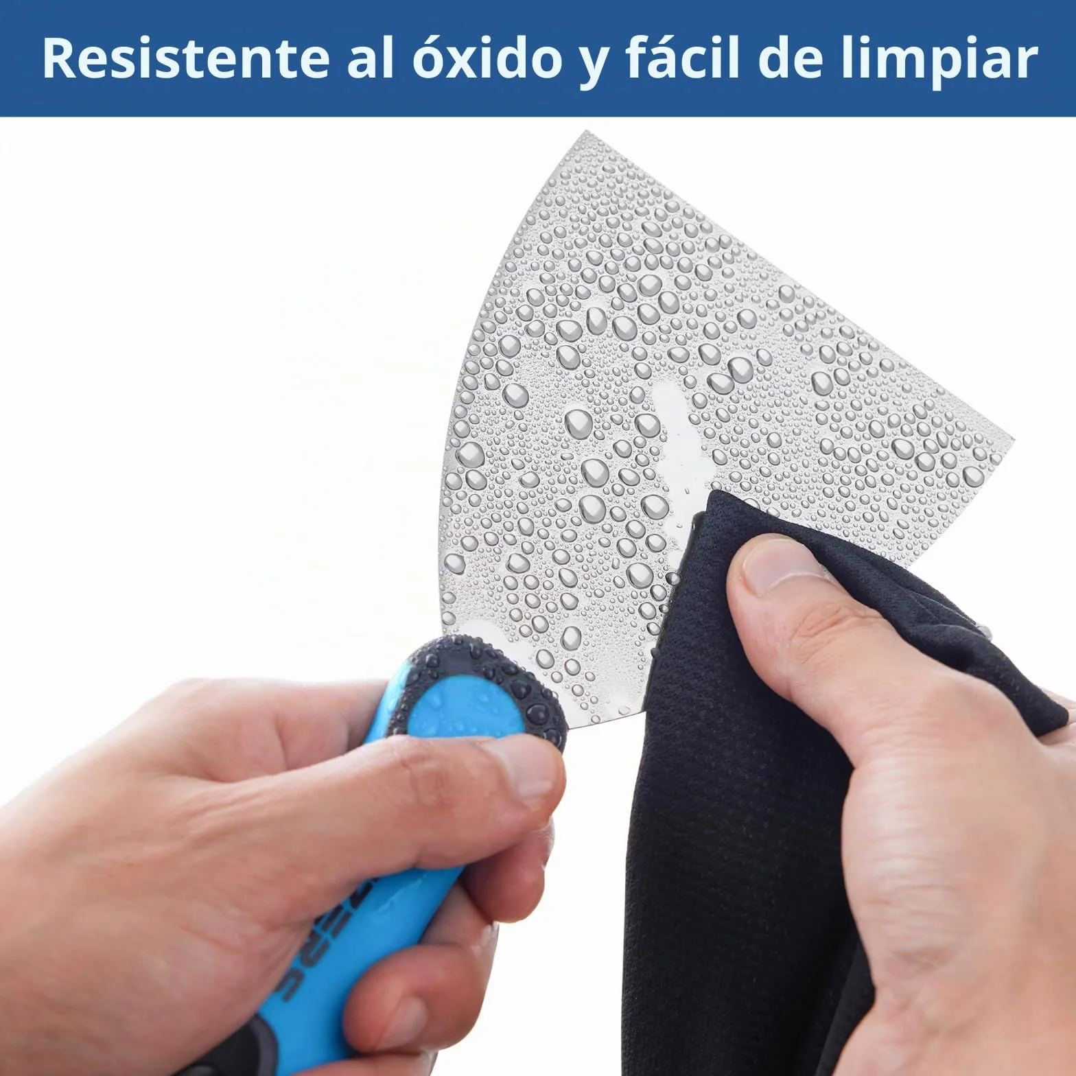 KEZERS Kit de Herramientas Manuales para Paneles de Yeso, 5 Cuchillos de Acero Inoxidable Con Extremo de Martillo de Metal, Incluye Cuchillo de Masilla y Cinta