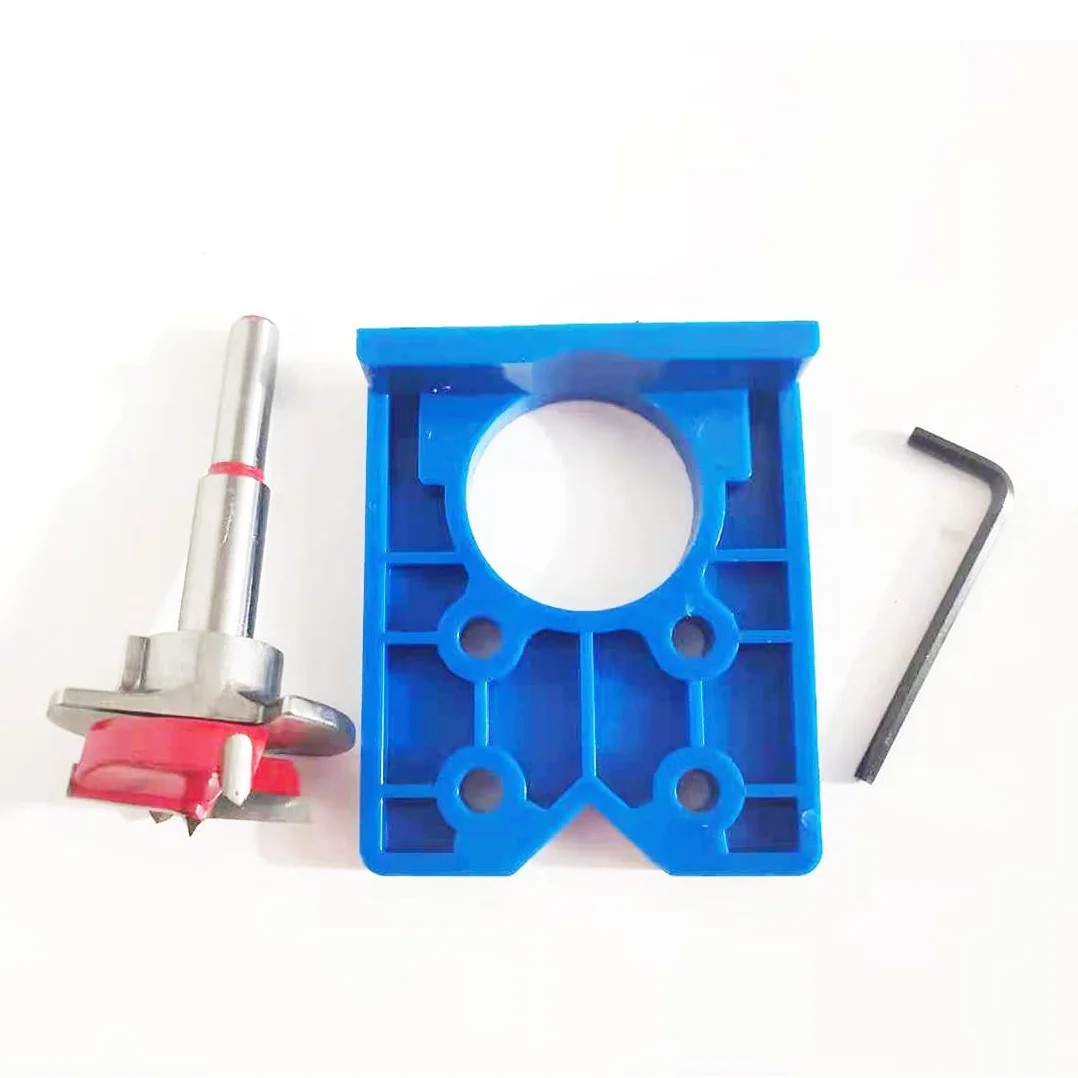 Furnrubden Brocas Forstner para Madera, 35 mm Herramientas Tipo Forstner Bisagra Aburrido Agujero Sierra Cortador para herramientas de madera, Acero al Tungsteno Titanium Recubierto