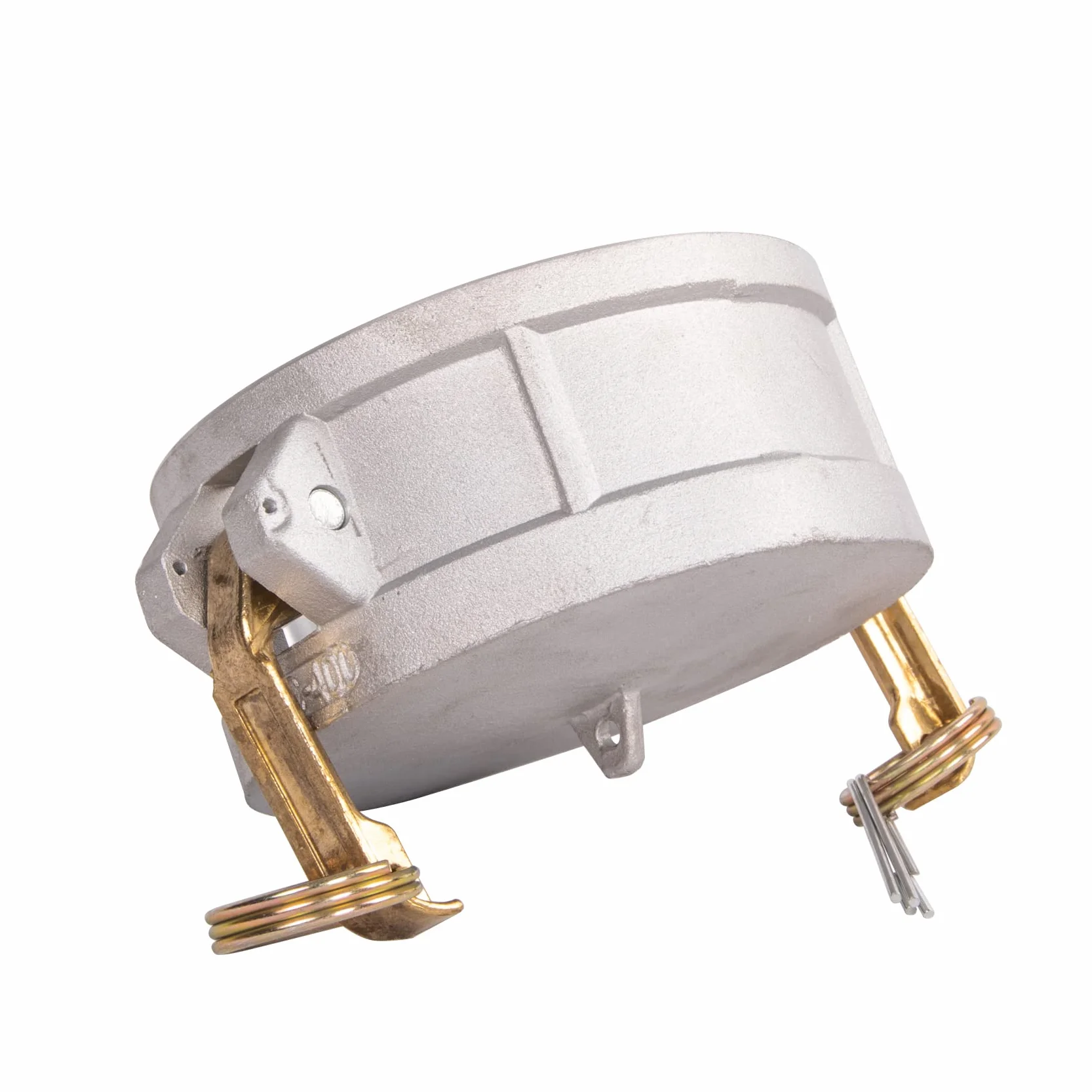 1 accesorio de bloqueo de leva de aluminio (10 cm parte DC) para manguera de leva y ranura, tapa antipolvo con asas de latón resistentes (4 pulgadas, CC)