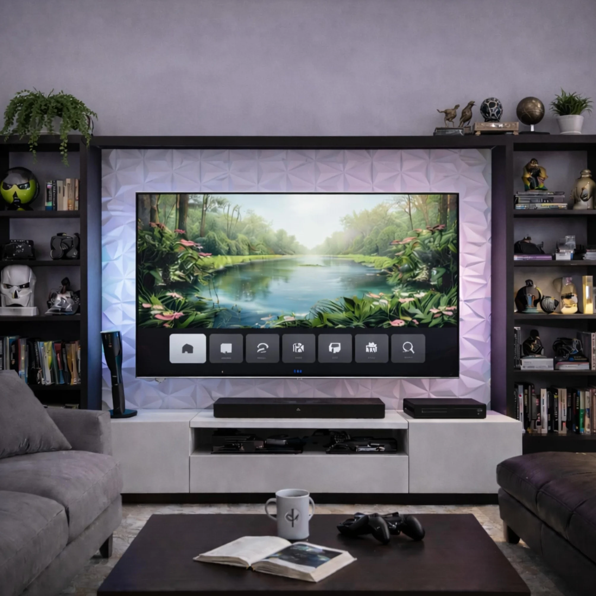 AMARA DECO - 30 unidades Paneles Decorativos Para Pared PVC 3D 30x30cm + Cinta Doble Cara Adhesiva. Revestimiento de Paredes PVC y Decoracion Gaming, Resistentes al Calor y Faciles de Limpiar