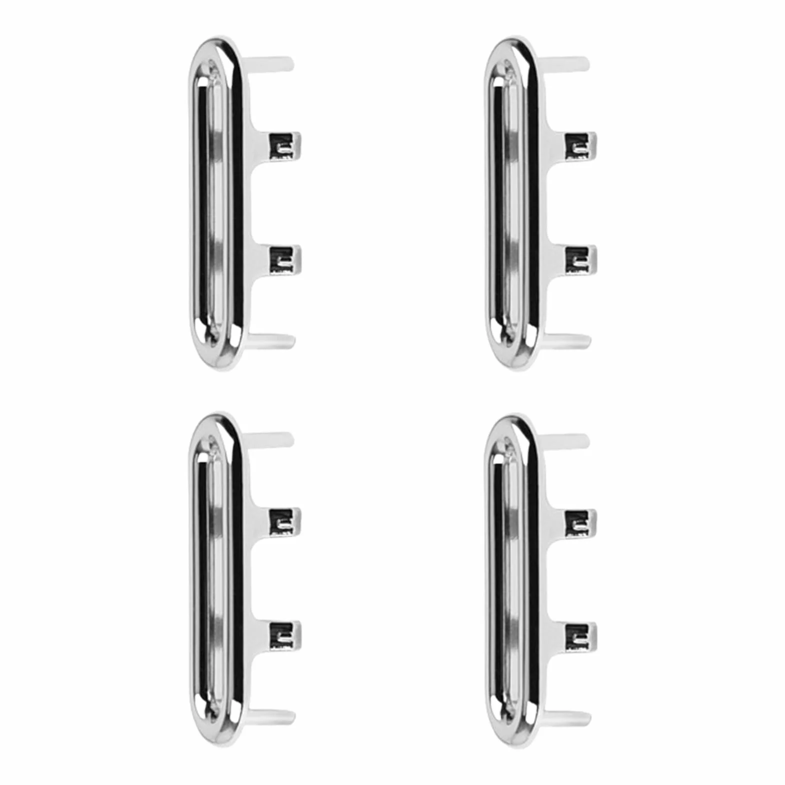 Cubierta de Drenaje Ovalada de Repuesto ABS 47-48 mm x 16-18 mm 4 Piezas para Fregadero de Baño