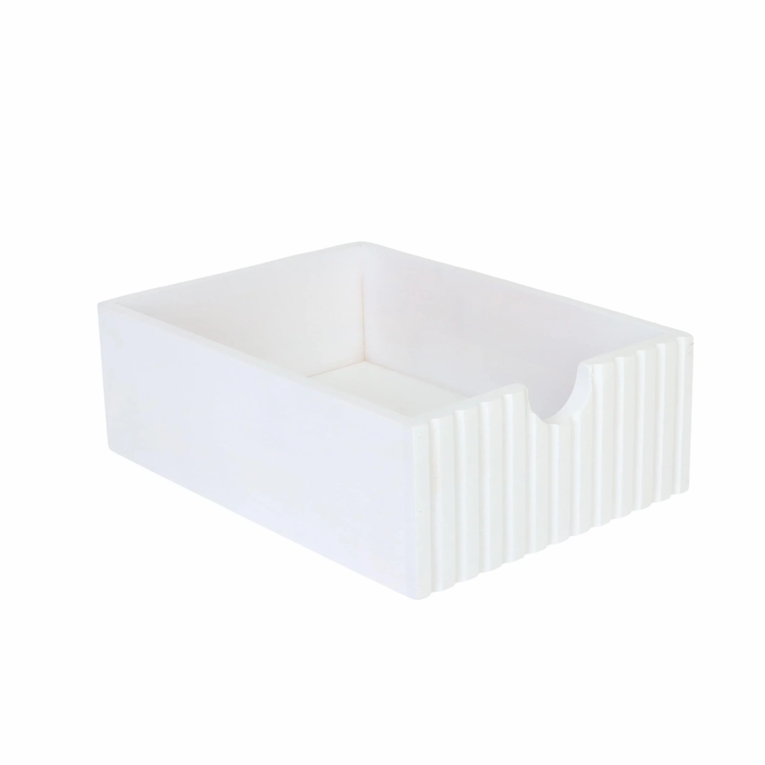 Relaxdays Caja de Cajones Bambú MDF 3 Cajones Organizador de Escritorio Blanco/Rosa