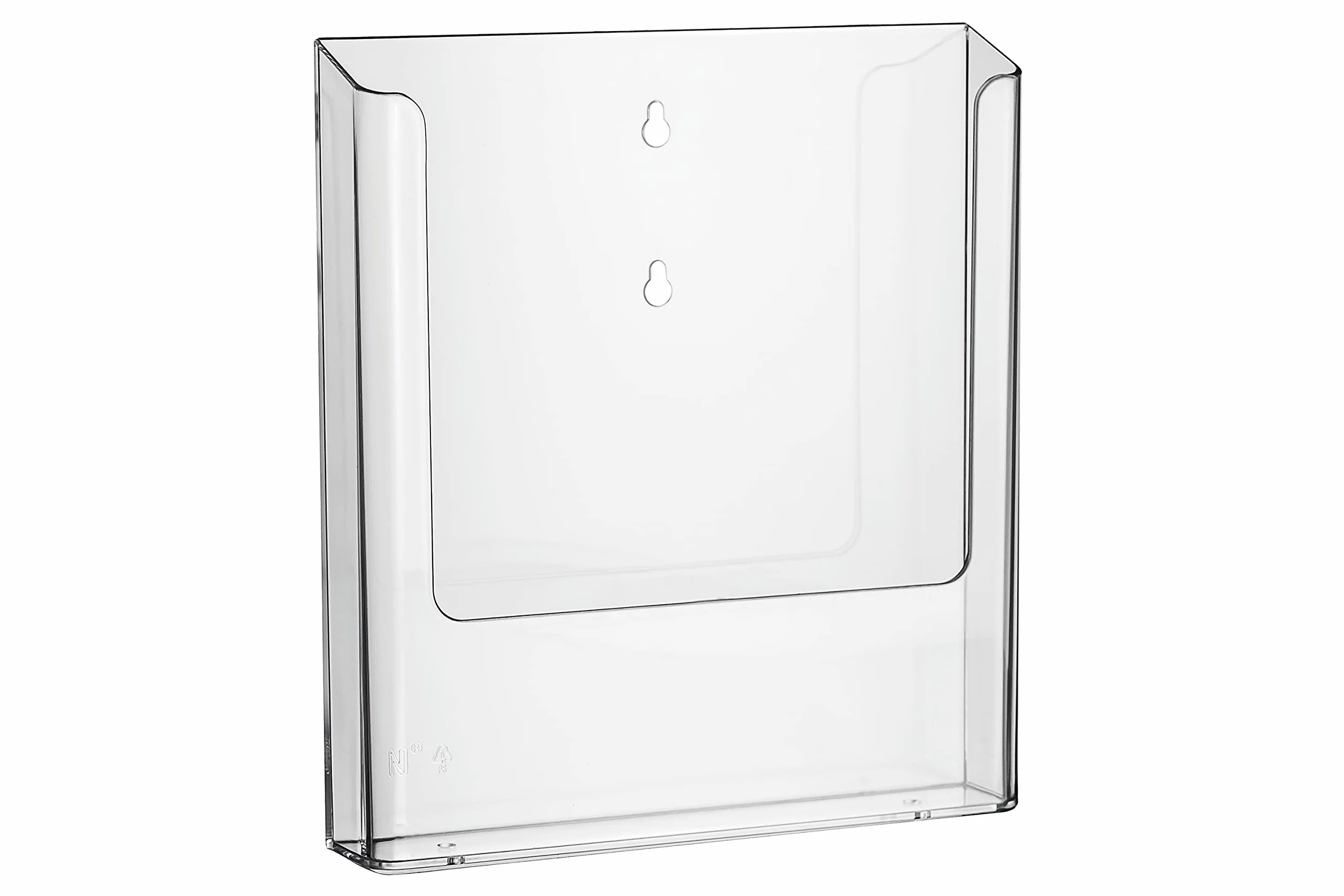Europel Soporte para folletos montado en la pared A4 acrílico transparente dispensador