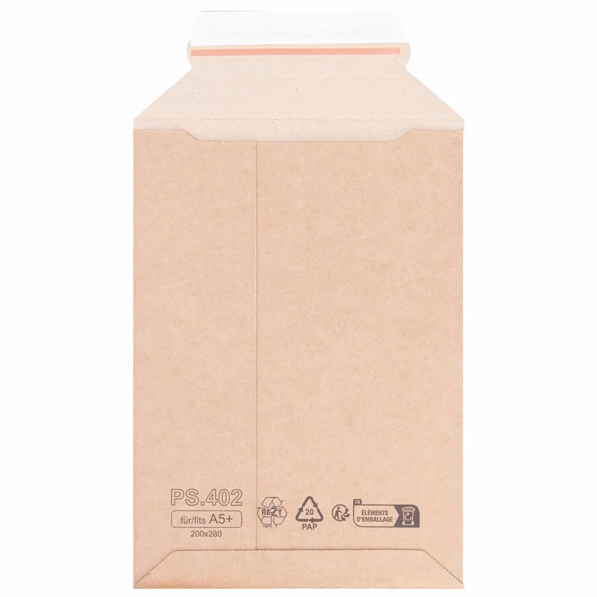 Sobres de envío de cartón ondulado 200 x 280 mm A5+ marrones autoadhesivos 100 unidades