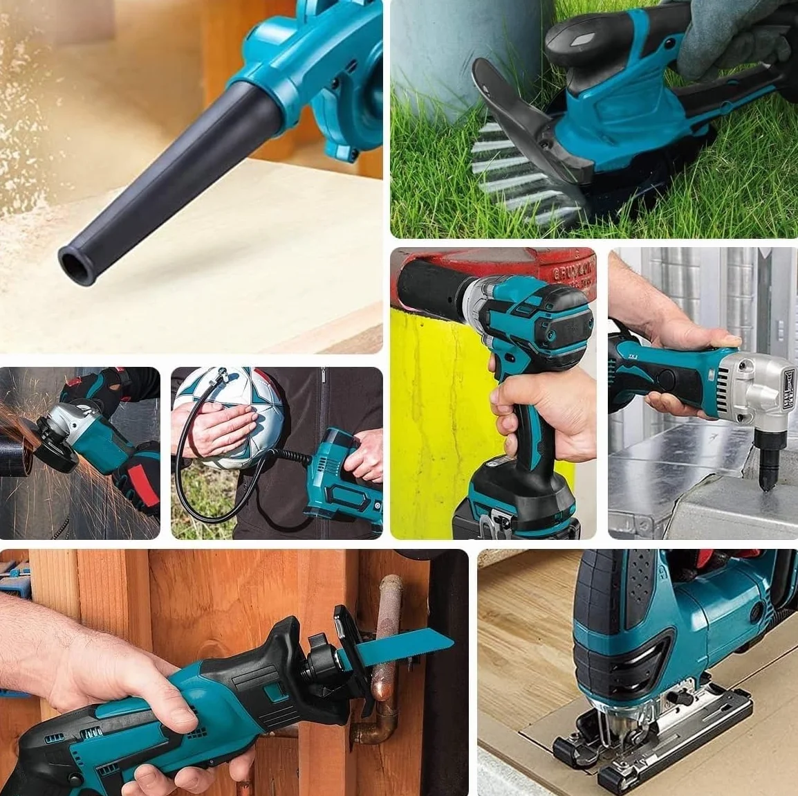 Energup Batería 18V 5.0 Ah con Cargador para Makita Batería 18V BL1850 BL1840 BL1830 BL1820 Compatible con Makita Cargador DC18RA DC18RC DC18RD