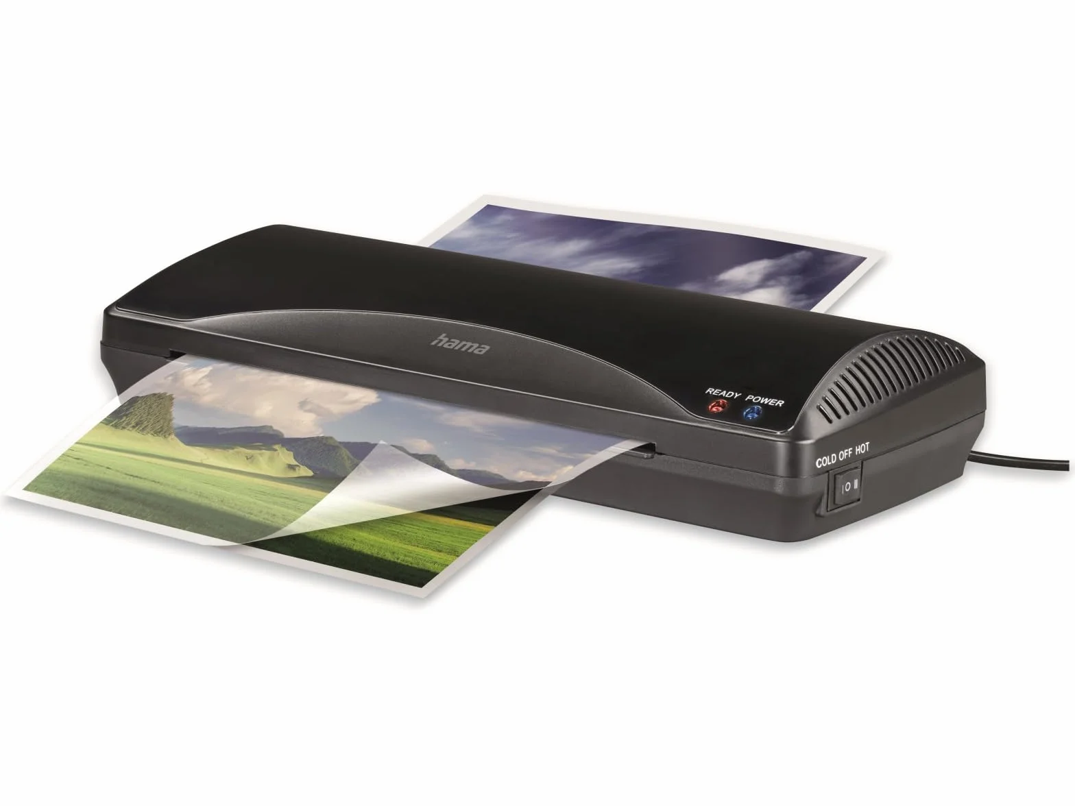 Hama Plastificadora Home & Office A4 Laminadora Caliente y Fría 2 Rodillos 250 mm/min Negro