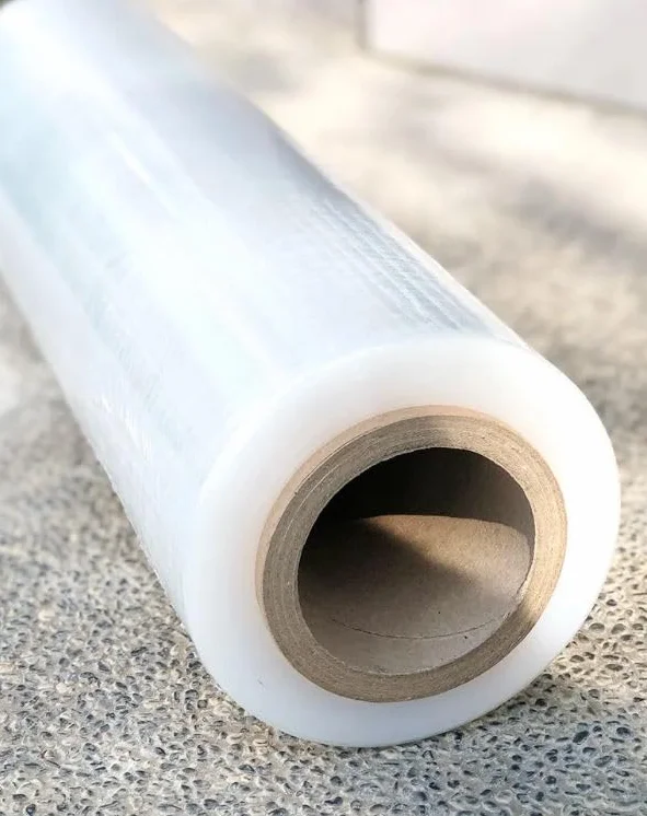 Film Transparente para Embalar | 50cm de Ancho x 200 Metros de Longitud | Rollo de Film para Embalaje Industrial y Paletizar, Plástico de Alta Elasticidad y Resistencia. (6 UNIDADES)