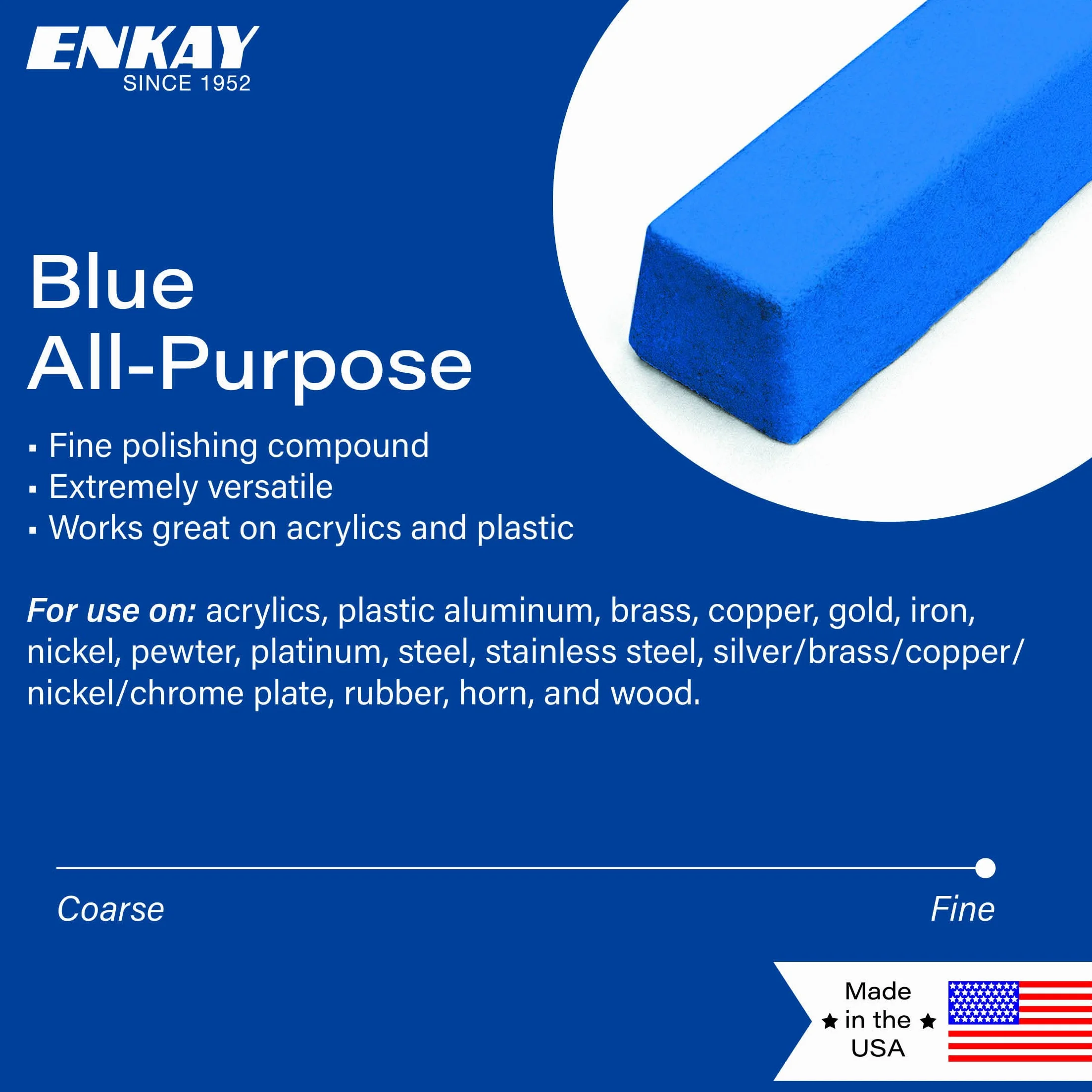 Enkay 140-B Extra Fino Multiuso Azul Pulido Compuesto (1 lb)