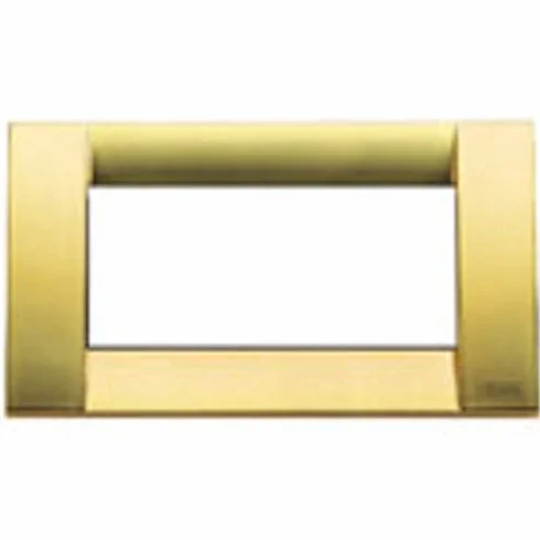 Vimar serie idea - Placa classica 4 módulos metal oro mate