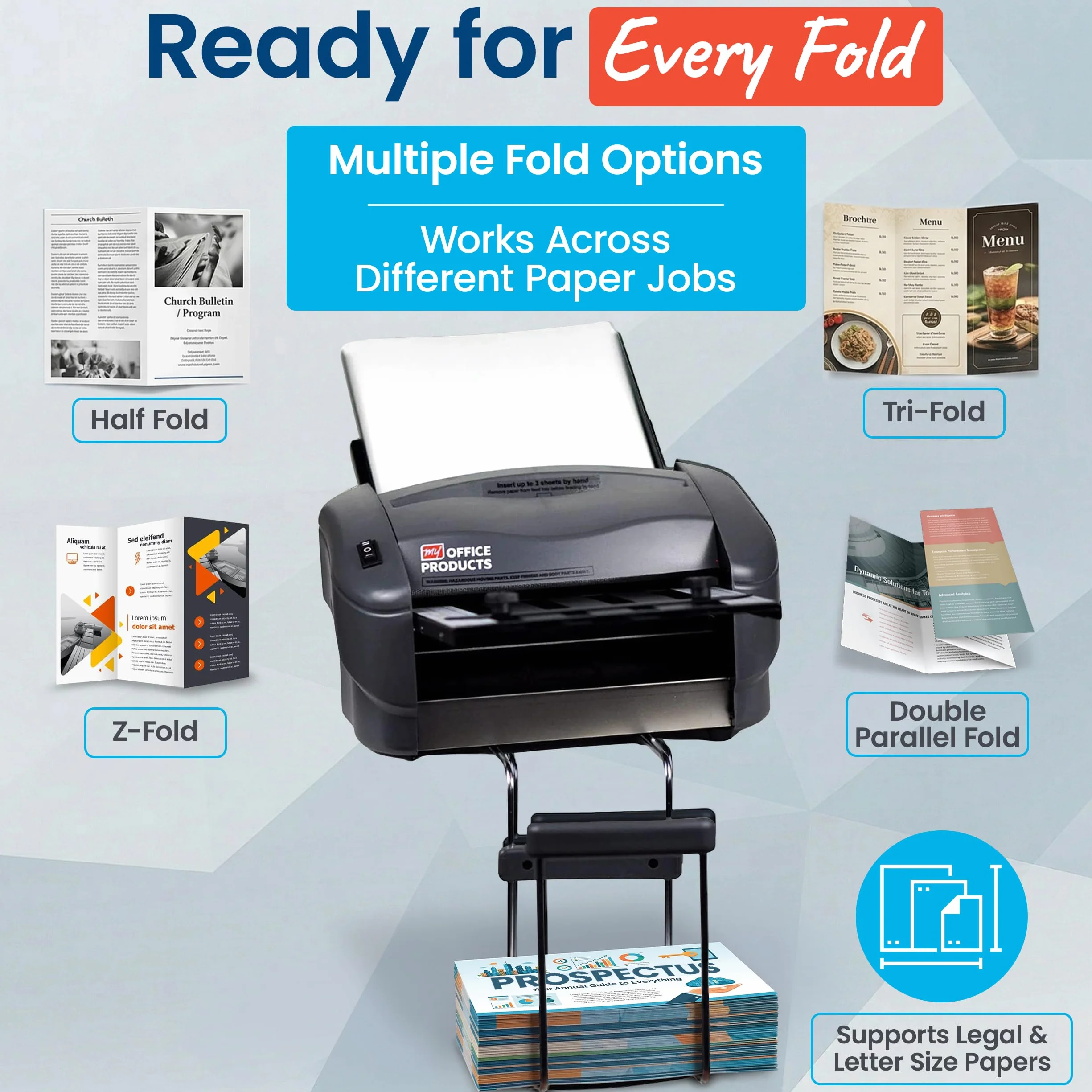 Martin Yale P7500 Plegadora de Papel Automática 4000 Hojas/hora Pliegues Carta