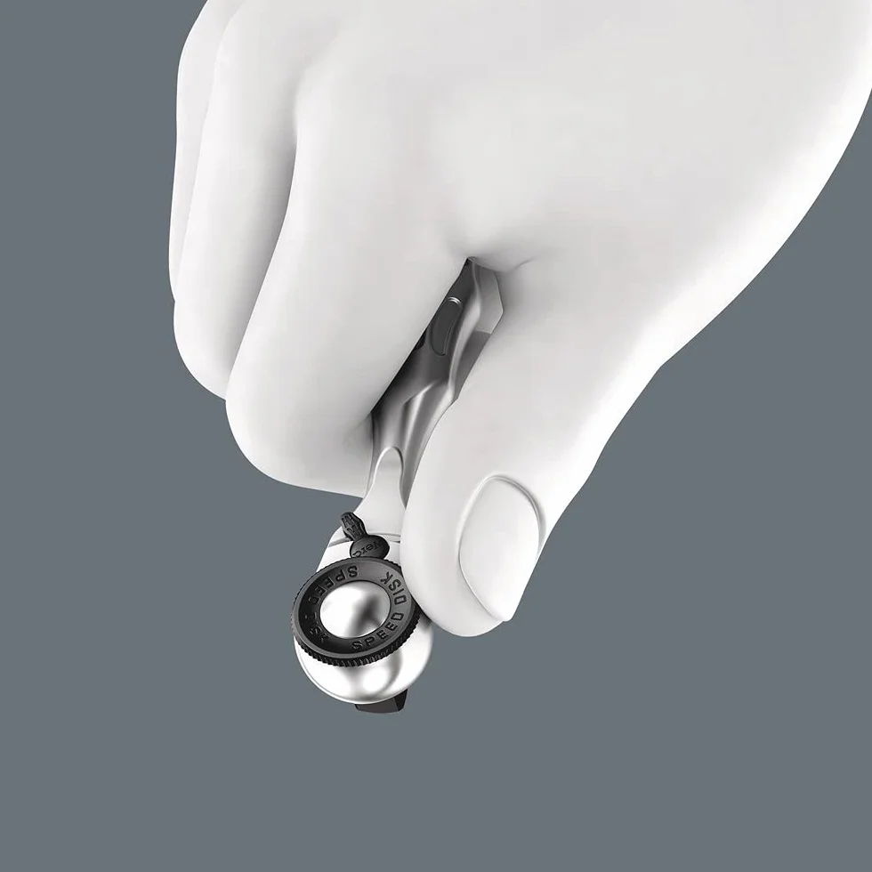 Wera 8008 A Carraca Zyklop Mini 3, cuadradillo de 1/4", 1/4" x 87 mm