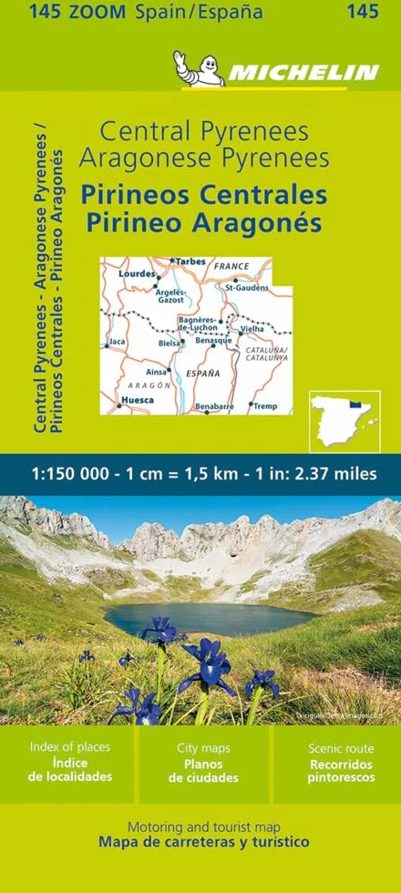 Mapa Zoom Pirineos Centrales / Pirineo Aragones 1:150.000 Auflage 2023