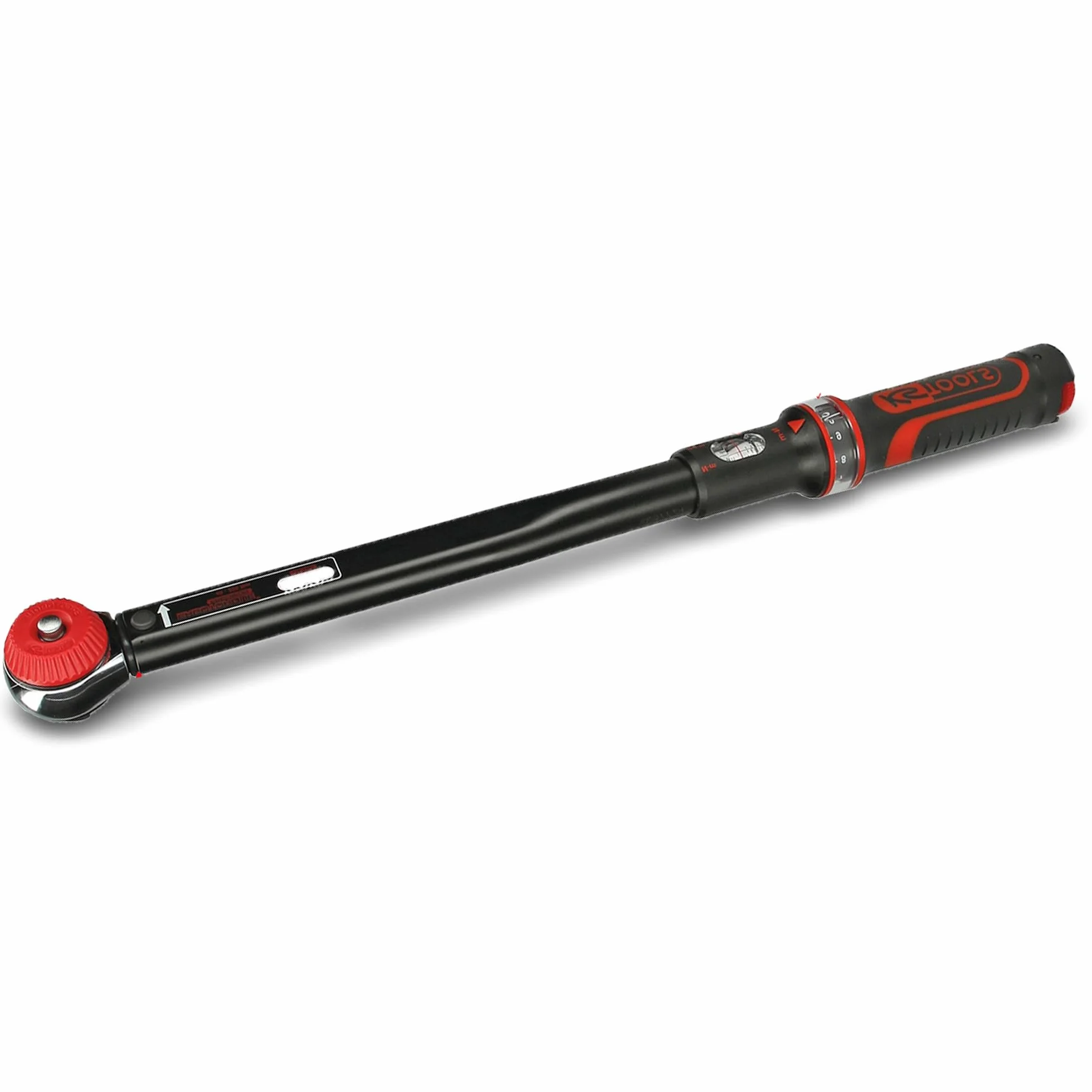 KS Tools 516.1442 1/2" Llave dinamométrica ERGOTORQUE®precision con cabezal de carraca de cambio de posición por mando giratorio 40-200Nm