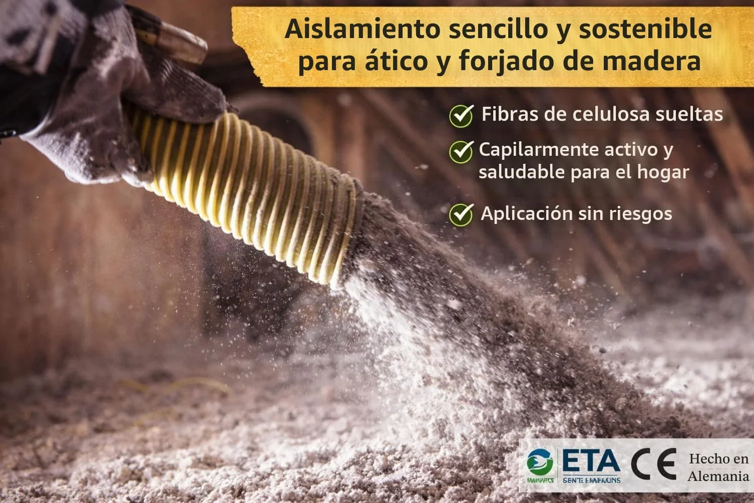 Saco de aislamiento de celulosa (14 kg)