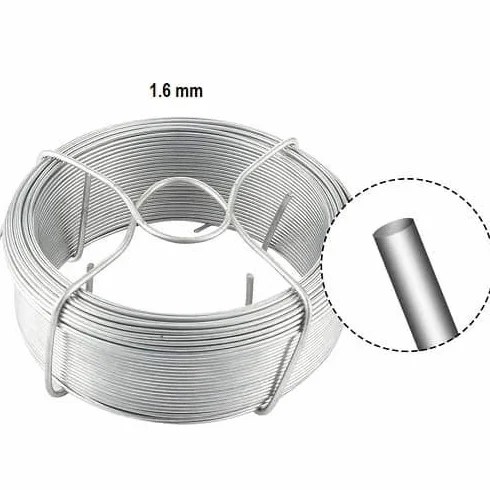 CABLEPELADO Alambre de Hierro Galvanizado 1.6 mm x 25 Metros Alambre de Manualidades