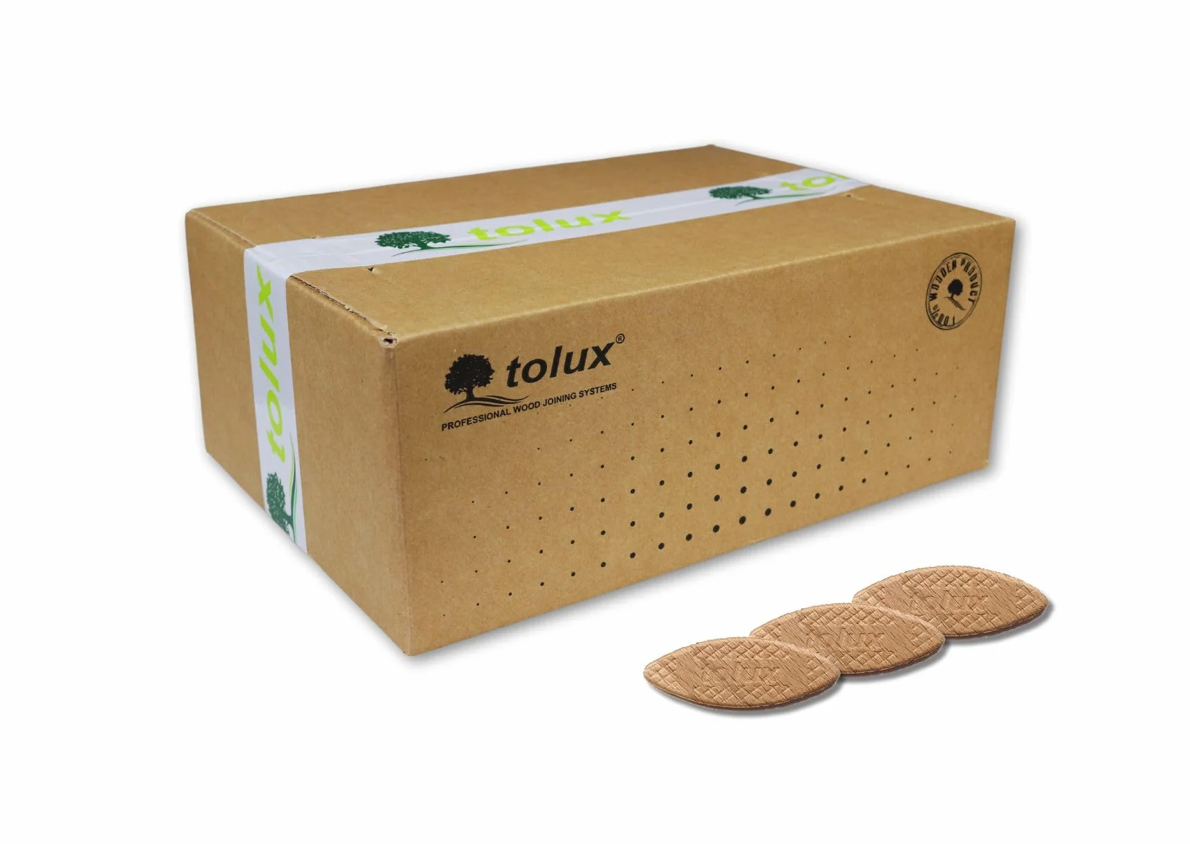 Tolux Galletas de Madera tamaño número 20, Pack de 1000 piezas, Galletas de Lamello, Galletas de Ensamble, Clavijas de Madera de Haya de la para Carpinteros y proyectos de bricolaje