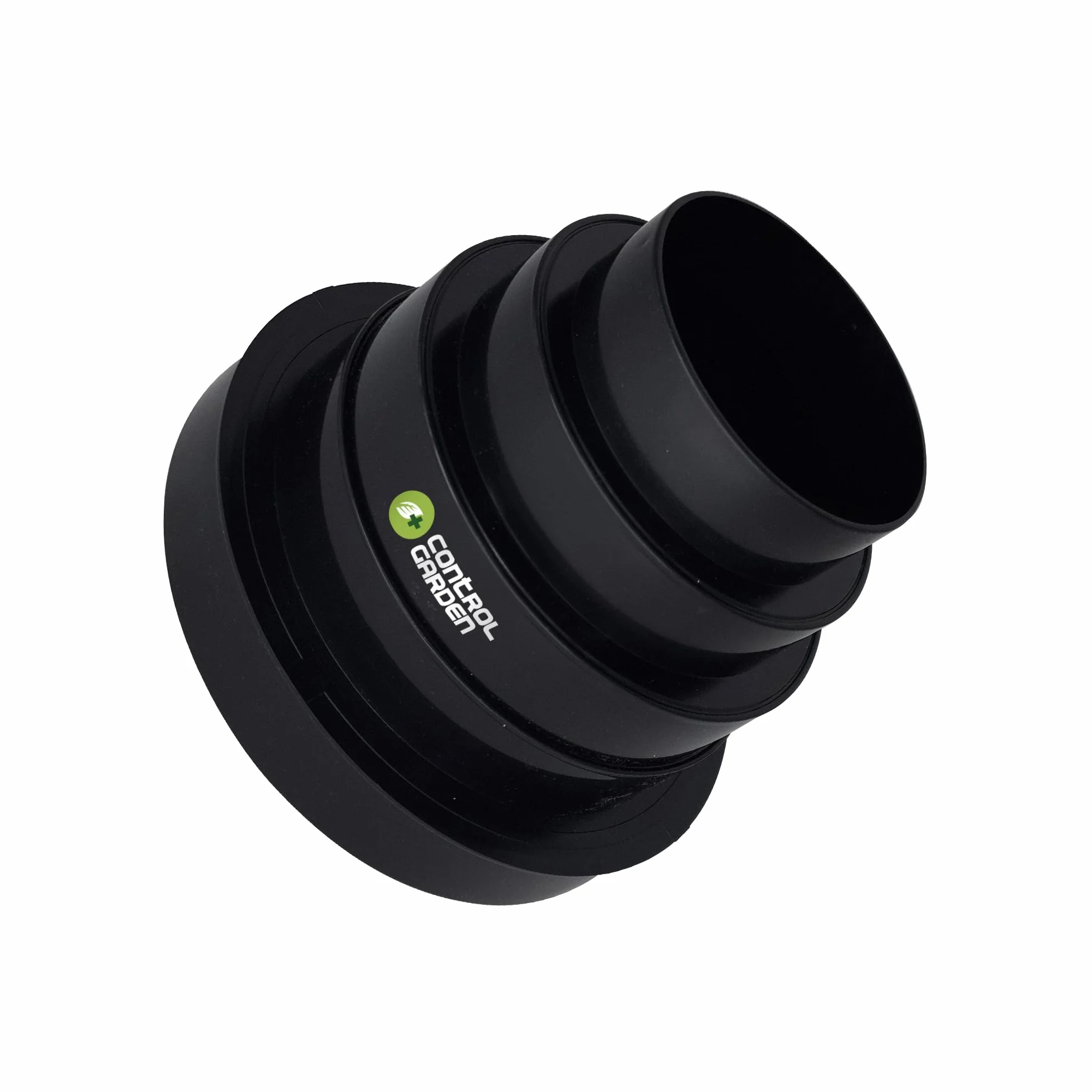 CONTROL GARDEN Reductor Universal para Sistemas Ventilación - Acople Conector para Conductos Ventilación Diámetro Ø 80 100 120 125 150 mm - Reductor Tubo Negro