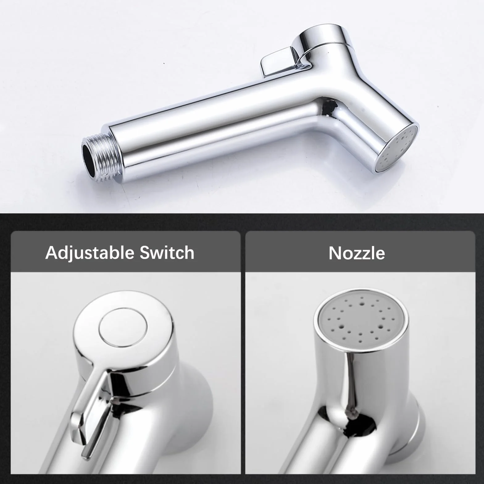 Pulverizador de Bidé de Mano Ajustable Portátil Kit Ducha de Bidet para Baño
