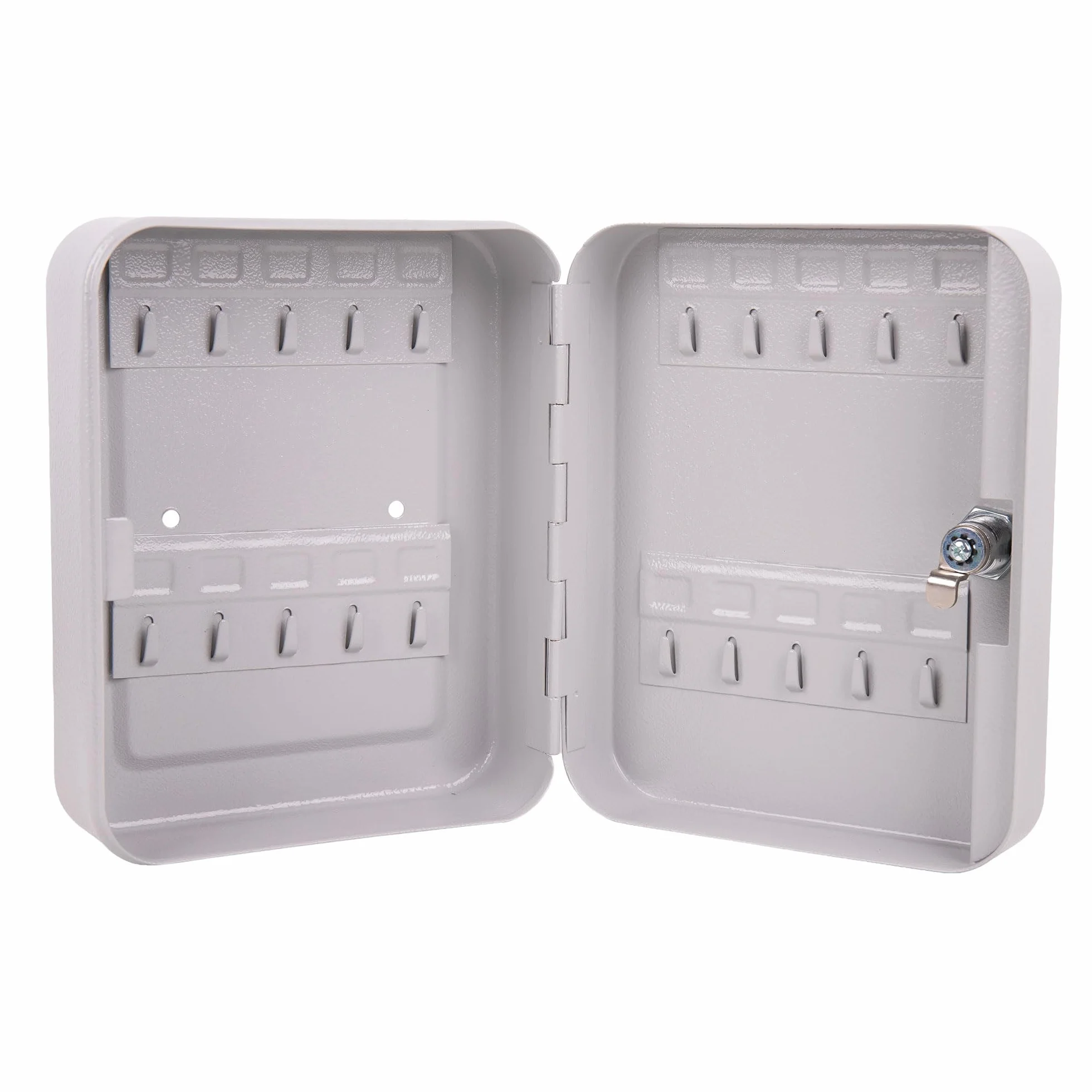 Cofan Armario para Llaves con Cerradura, Caja Fuerte de Seguridad de Acero, Incluye 2 Llaves y Kit de fijación, Instalación a la Pared, Adecuado para 20 Llaves