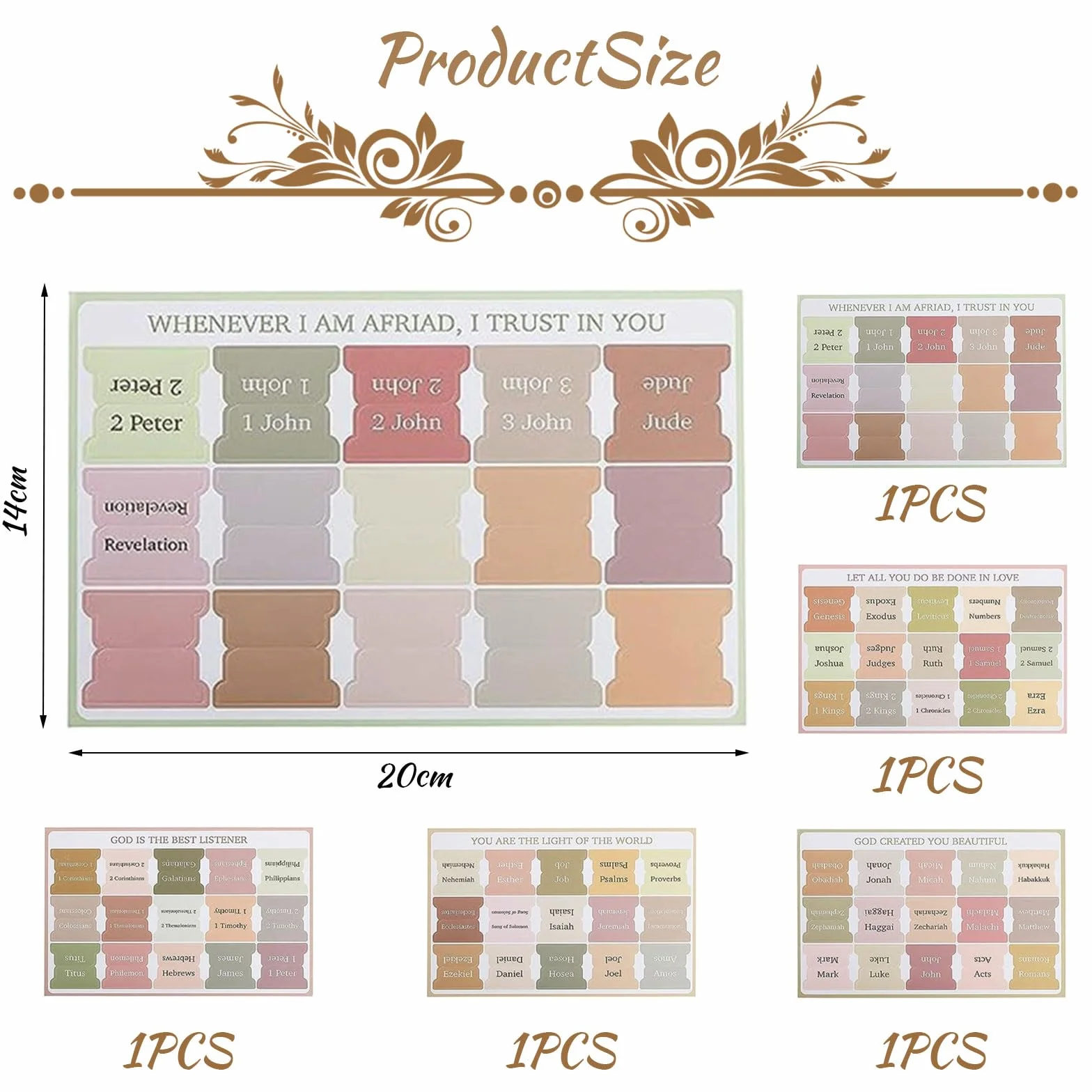 Pegatinas con pestañas laminadas de la Biblia, rosa y gris, 75 uds, regalo cristiano para mujeres
