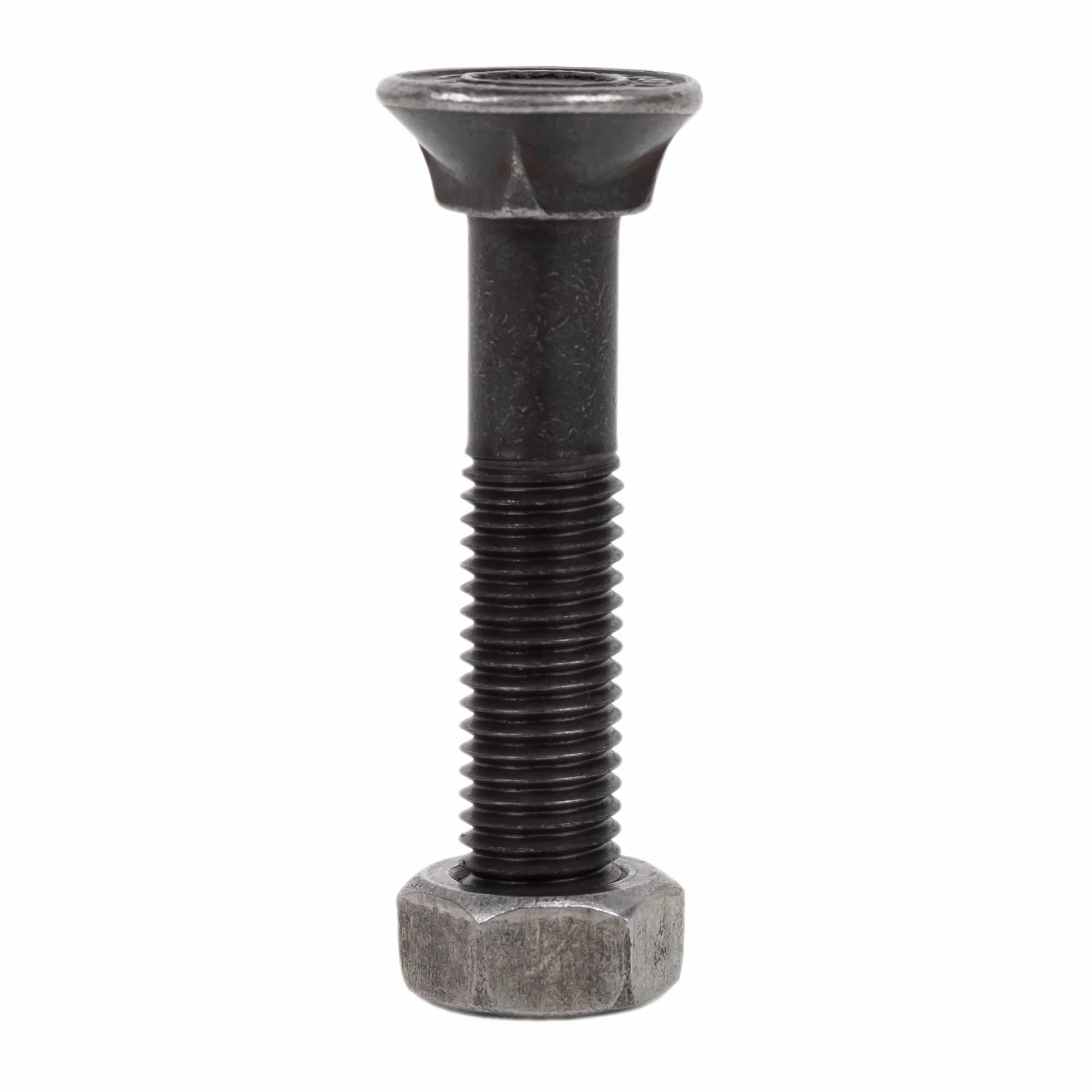 Cofan Tornillo de arado DIN 608 | Cuello cuadrado | Tuerca hexagonal DIN 934 incluida | Clase 6.8 | M12 x 60
