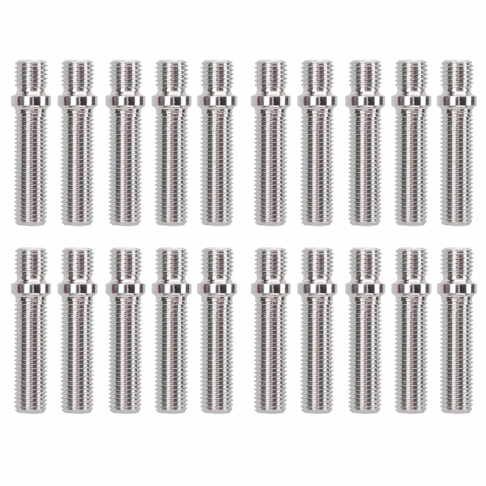 Fydun Conversión de Pernos de Rueda, 20 Piezas 58mm Espárrago de Rueda Extendido Longitud del Vástago de 41 Mm Adaptador de Espárragos para Pernos de Conversión de Rueda para(M12x1.25 to M12x1.5)
