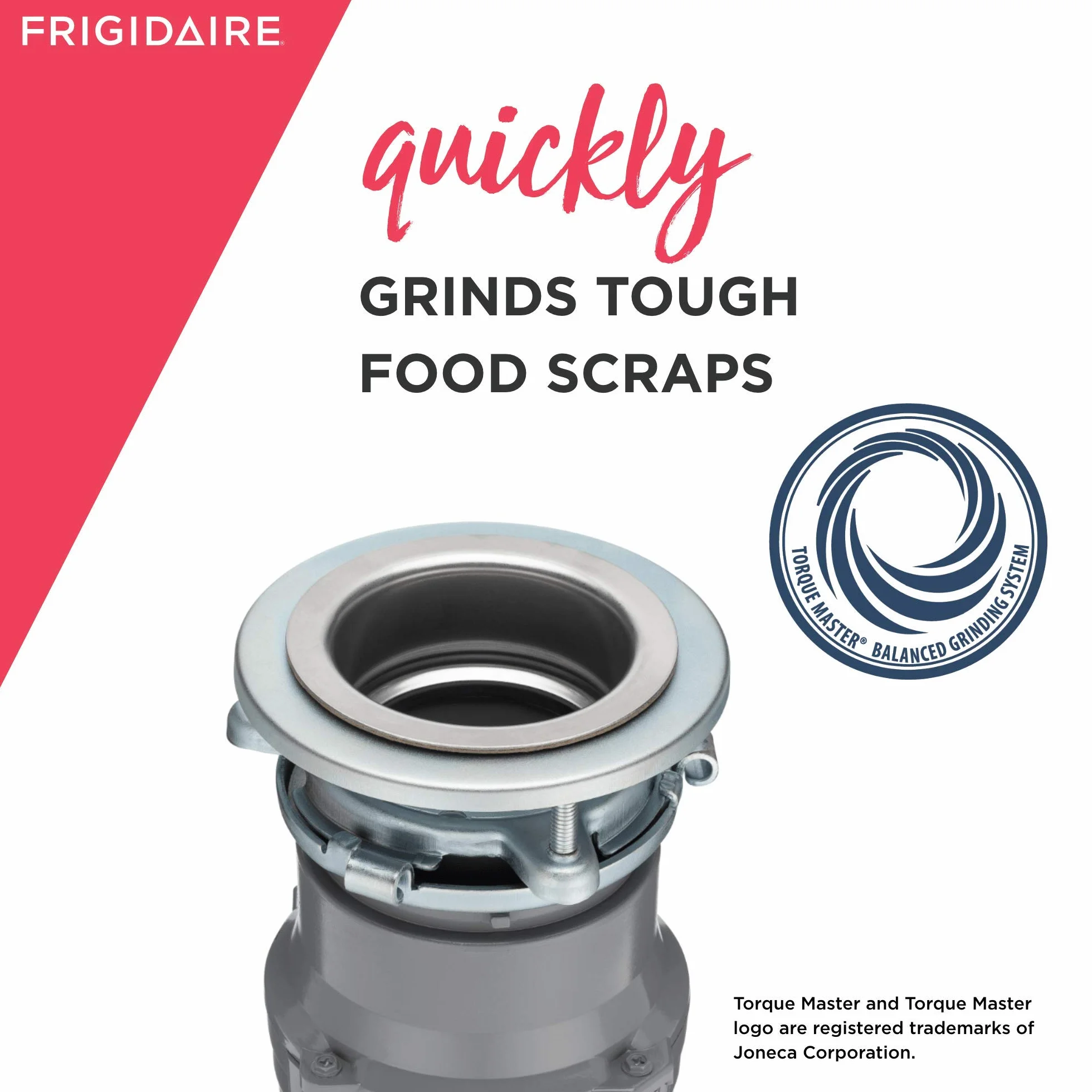 FRIGIDAIRE FF05DISPC1 HP - Triturador de basura con cable para fregaderos de cocina, 1/2 caballos de fuerza