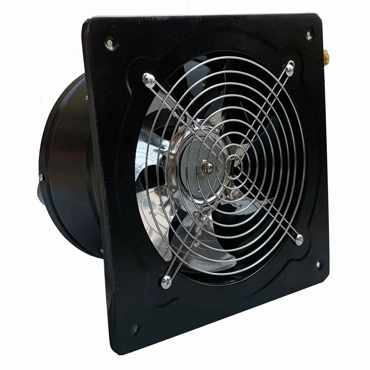 Ventilador axial industrial 200 mm 80 W 1250 m³/h metal extractor techo pared 250x250 mm