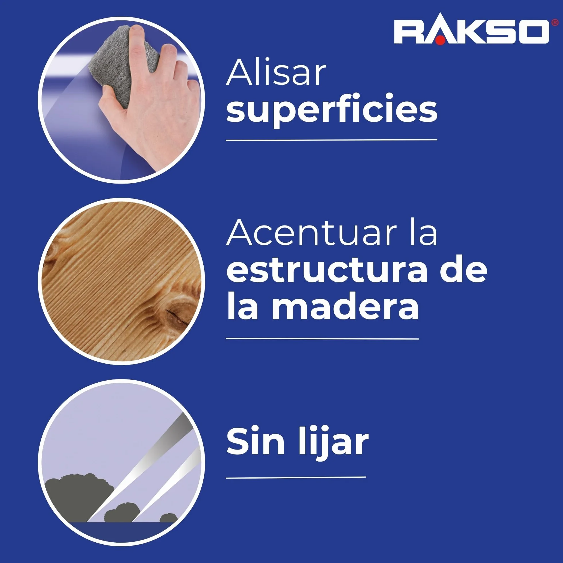 RAKSO Lana de acero extrafina 0000 - Ideal para abrillantar, pulir y limpiar superficies - Accesorios para amoladora