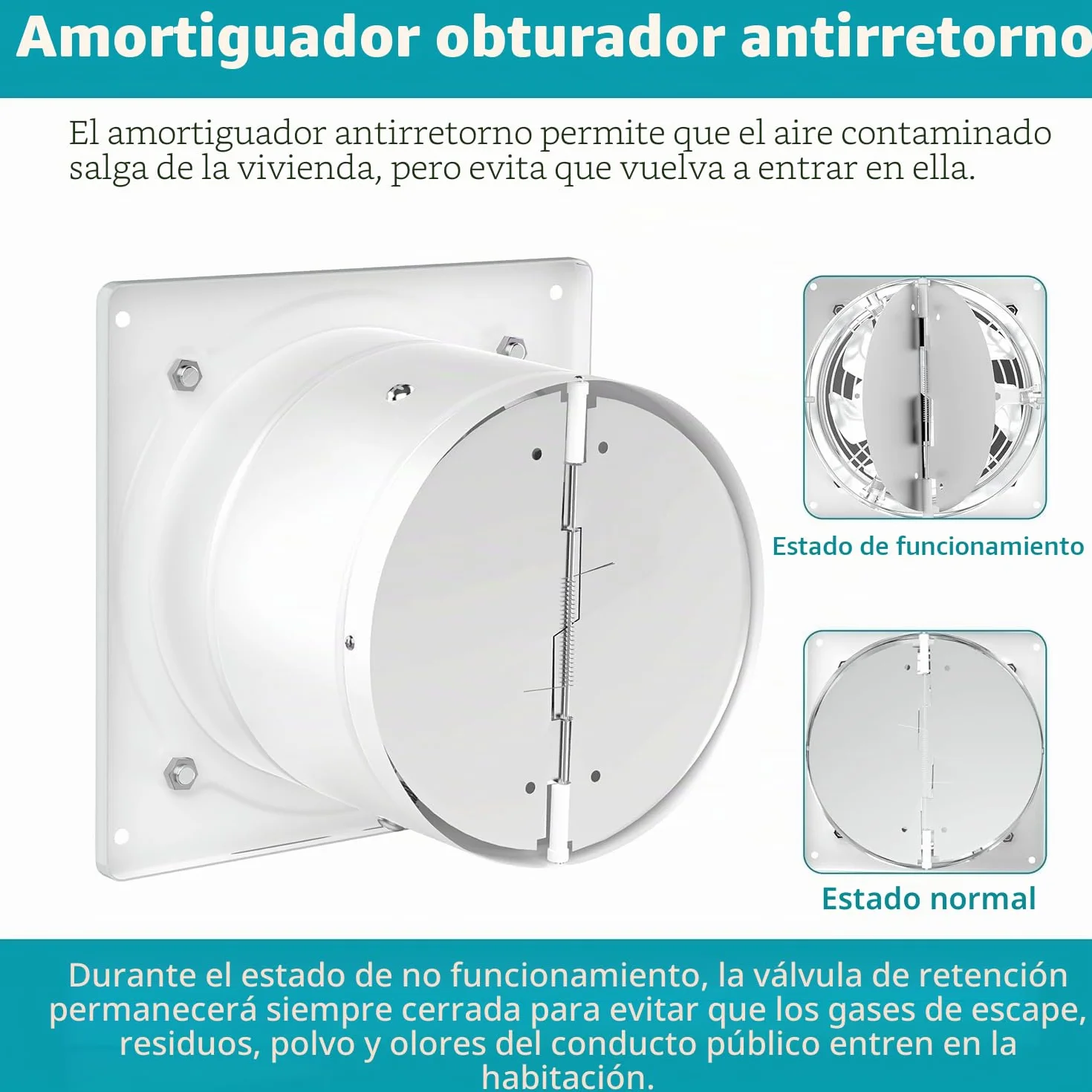 Tyenaza Ventilador Axial de 40W, Ventilador Extractor de Aire Silencioso, 150 mm Extractor Ventilador Extractor de Aire, para Techo y Pared, para Hogar BañO Cocina Garaje VentilacióN(Blanco Crema)