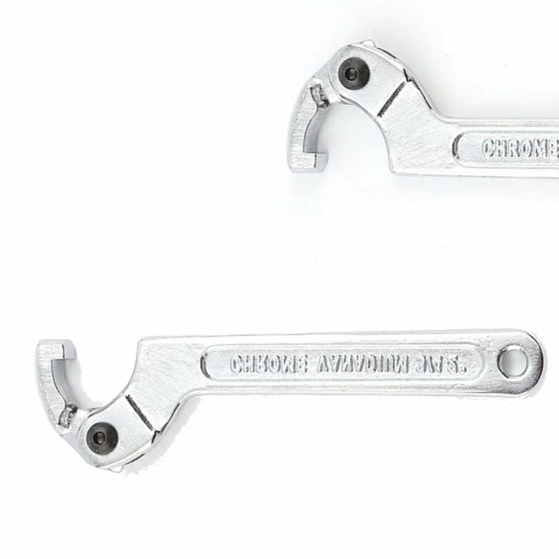 SEIWEI Herramienta de llave inglesa C, 115-170 mm, llave de gancho ajustable, cromo vanadio