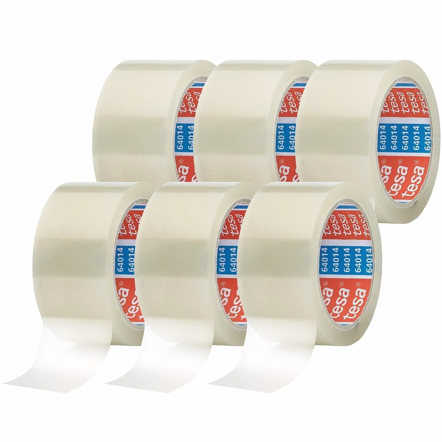 Tesa Pack Cinta Adhesiva Universal 66 m x 50 mm Paquete 6 Rollos Transparente
